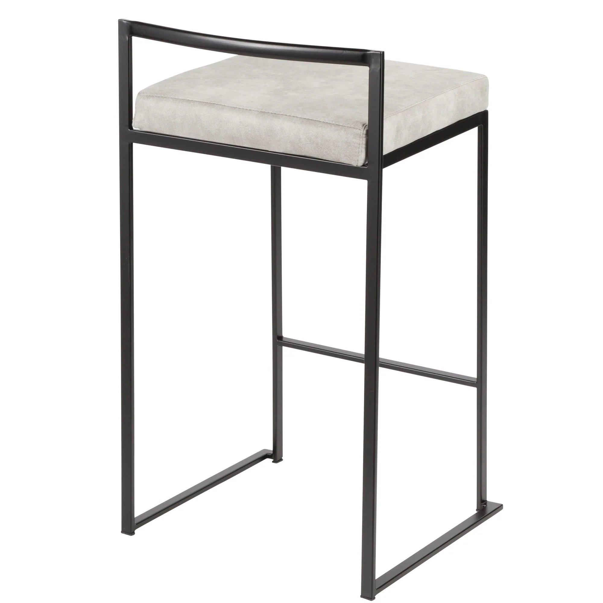 Fuji Stacker 26" Fixed-Height Counter Stool - Set of 3 By LumiSource - B26-FUJIFB BKBN3 - Image 18