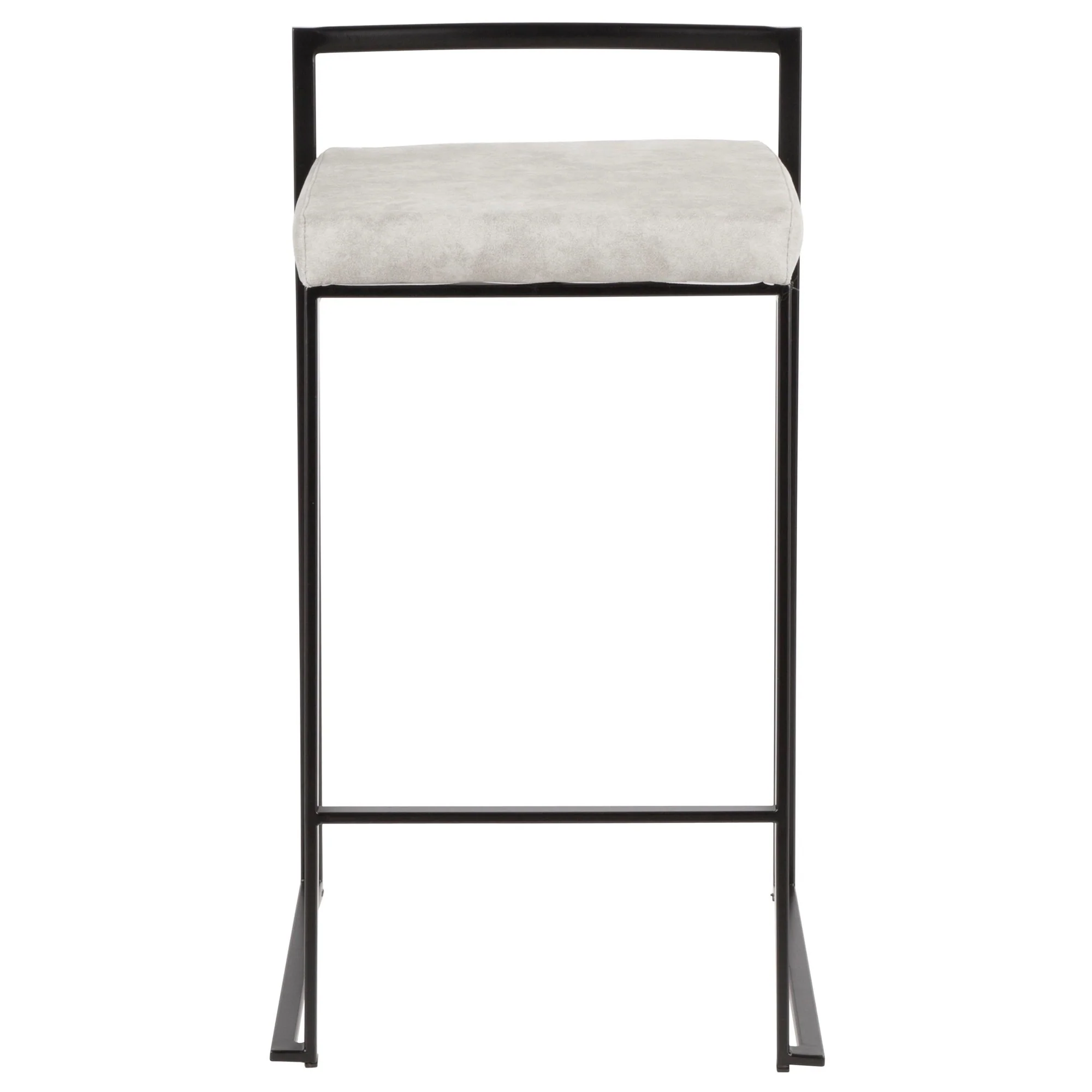 Fuji Stacker 26" Fixed-Height Counter Stool - Set of 3 By LumiSource - B26-FUJIFB BKBN3 - Image 19