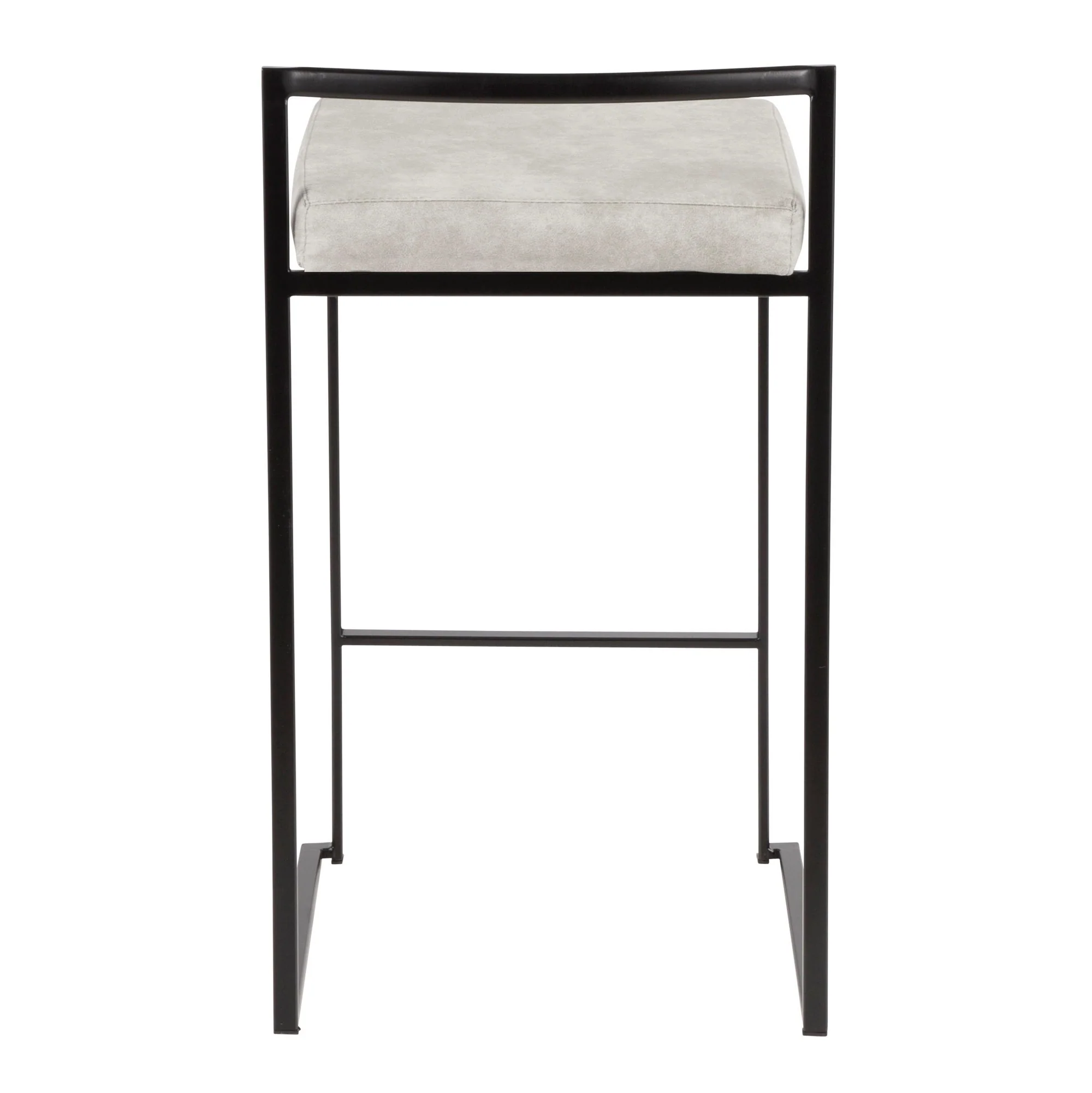 Fuji Stacker 26" Fixed-Height Counter Stool - Set of 3 By LumiSource - B26-FUJIFB BKBN3 - Image 20