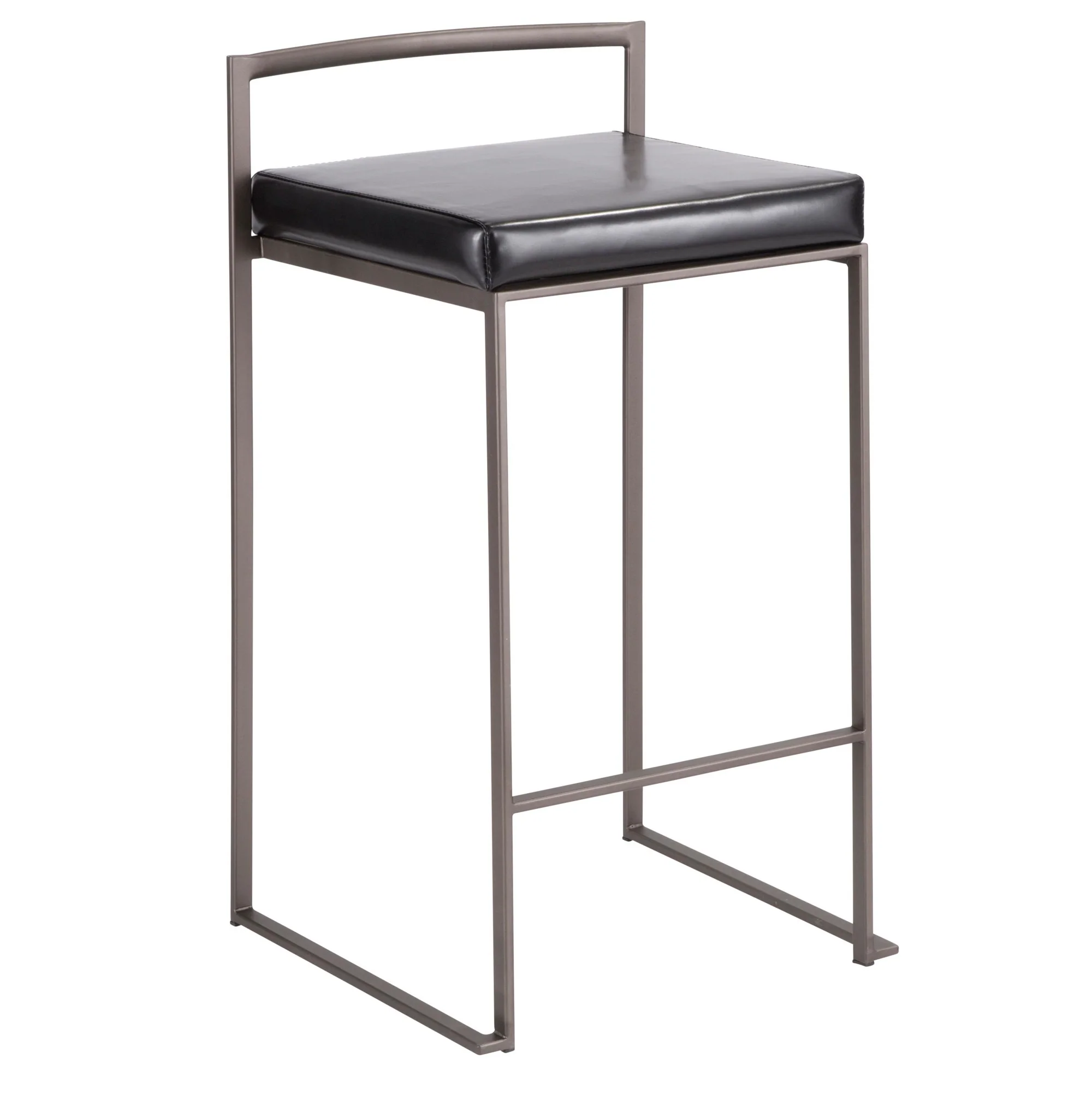 Fuji Stacker 26" Fixed-Height Counter Stool - Set of 3 By LumiSource - B26-FUJIPU ANBK3 - Image 4