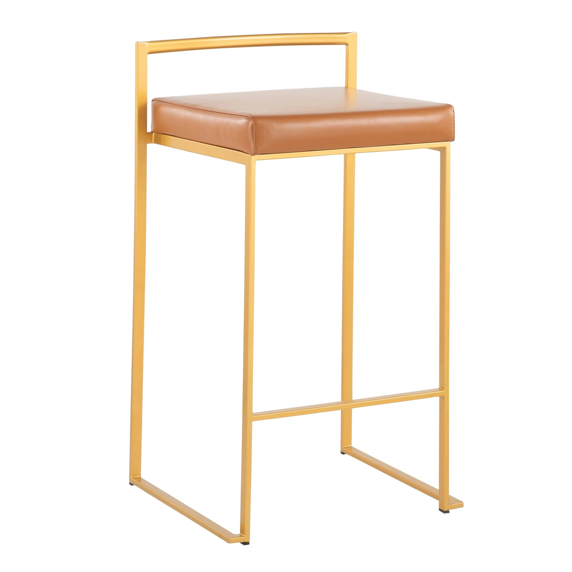 Fuji Stacker 26" Fixed-Height Counter Stool - Set of 3 By LumiSource - B26-FUJIPU AUBK3 - Image 13