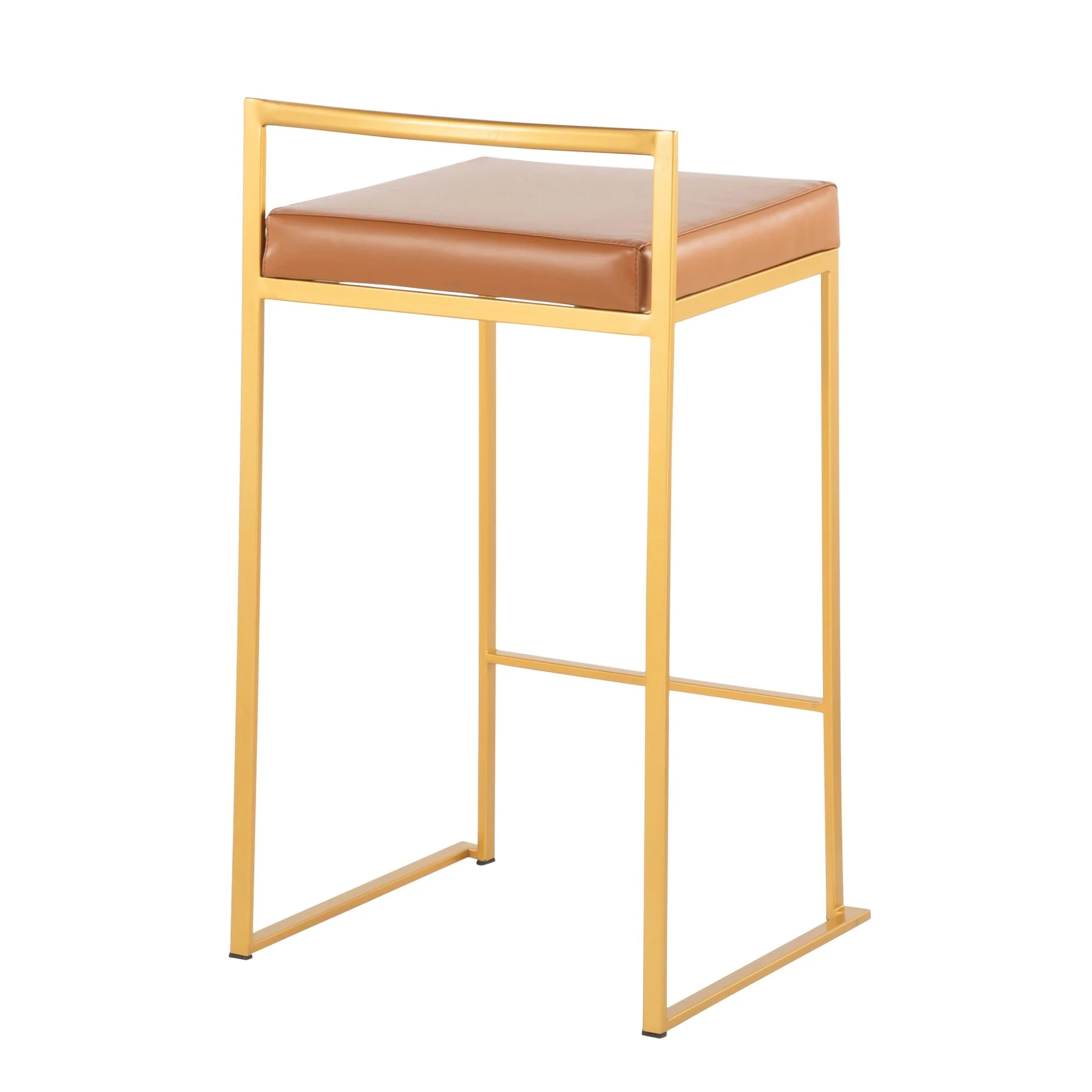 Fuji Stacker 26" Fixed-Height Counter Stool - Set of 3 By LumiSource - B26-FUJIPU AUBK3 - Image 15