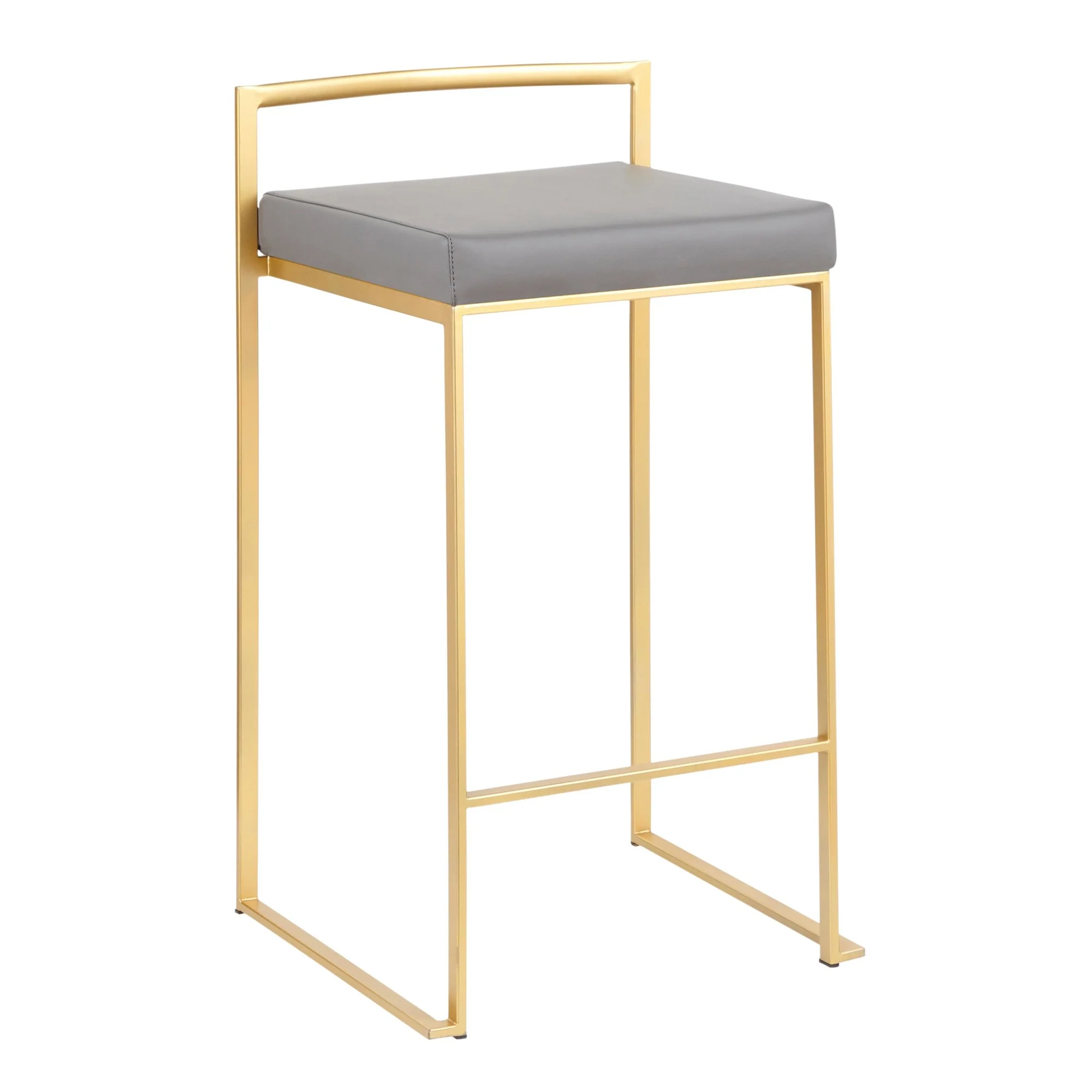 Fuji Stacker 26" Fixed-Height Counter Stool - Set of 3 By LumiSource - B26-FUJIPU AUBK3 - Image 22