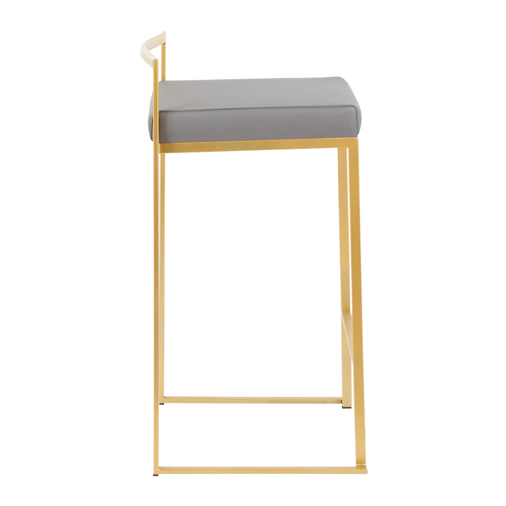 Fuji Stacker 26" Fixed-Height Counter Stool - Set of 3 By LumiSource - B26-FUJIPU AUBK3 - Image 23