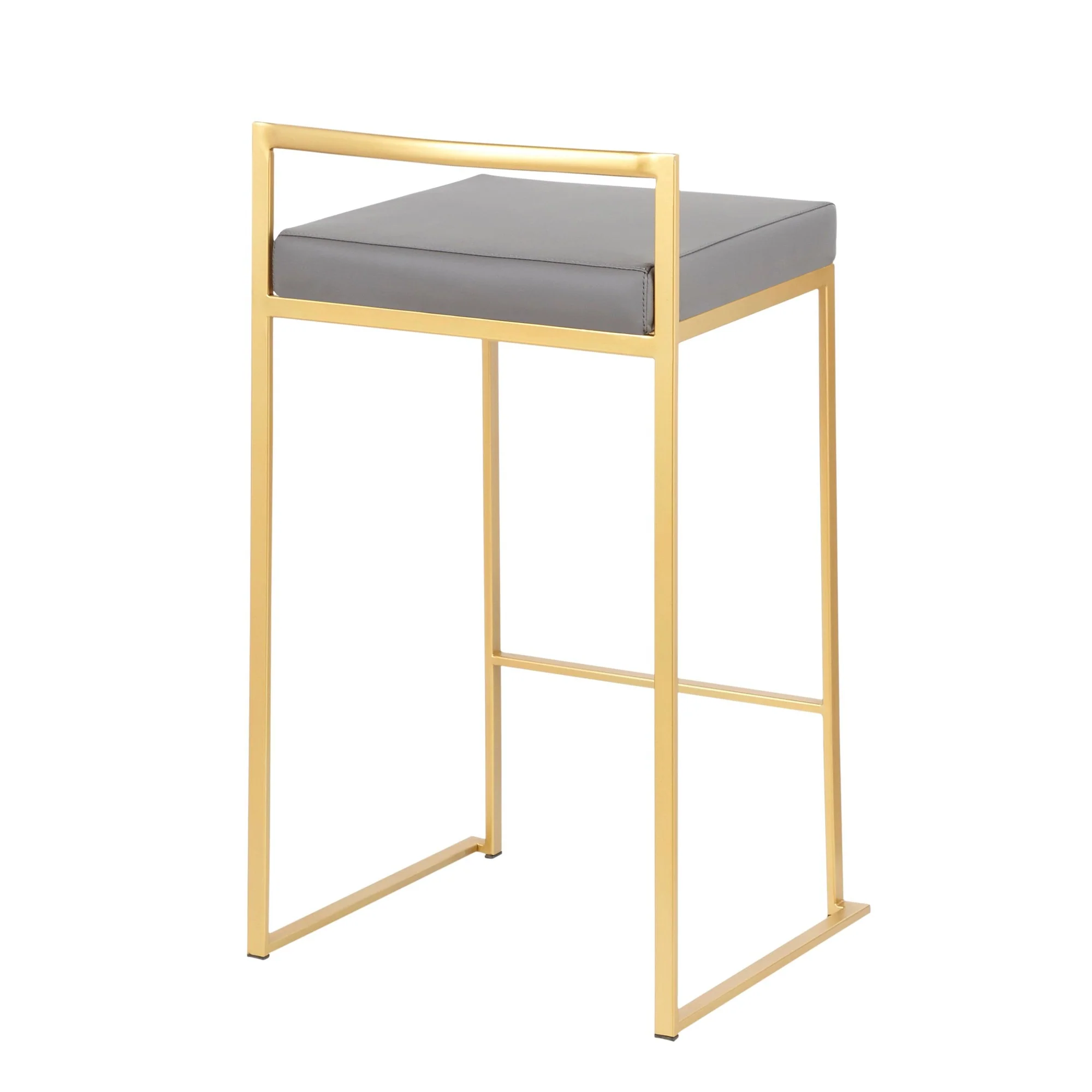 Fuji Stacker 26" Fixed-Height Counter Stool - Set of 3 By LumiSource - B26-FUJIPU AUBK3 - Image 24