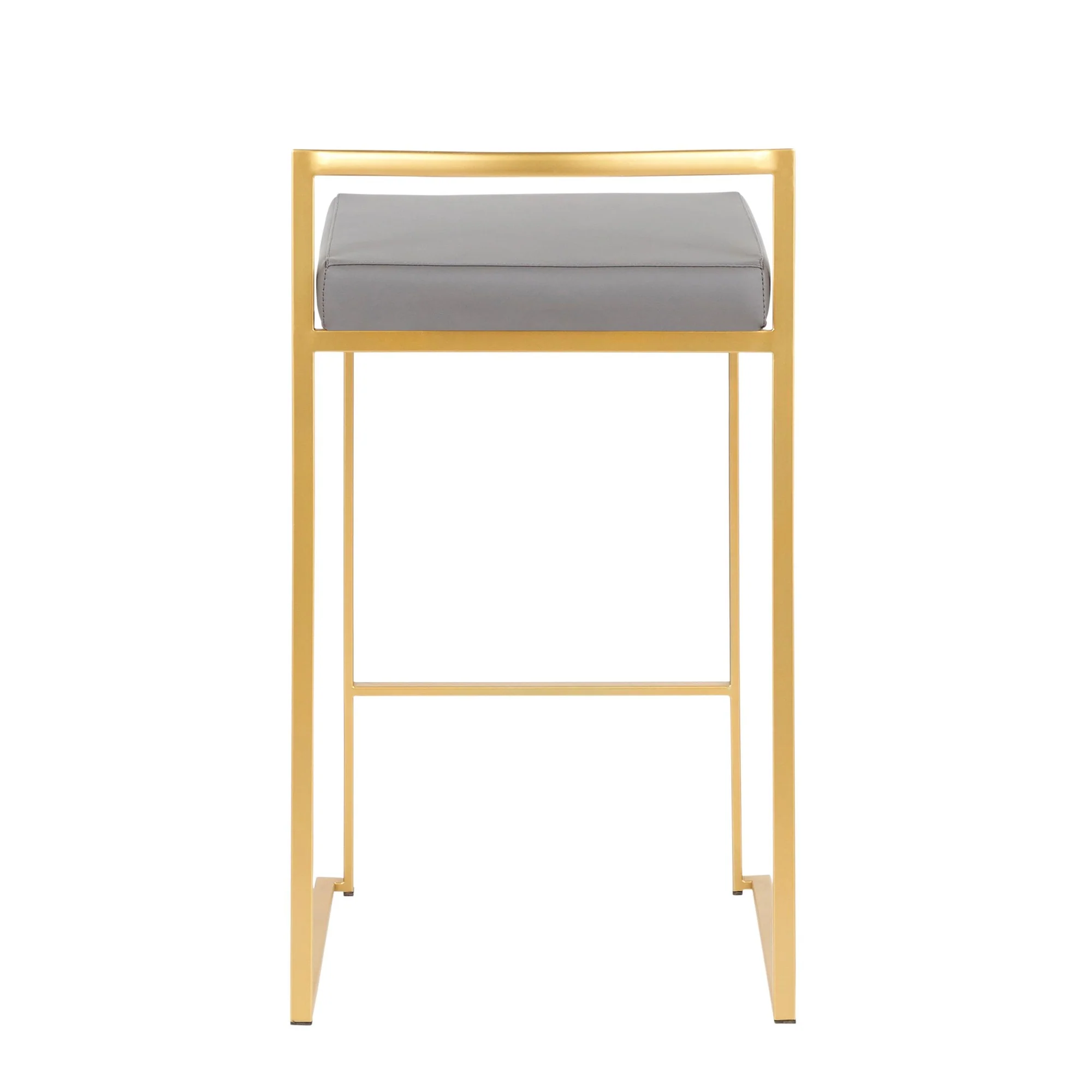 Fuji Stacker 26" Fixed-Height Counter Stool - Set of 3 By LumiSource - B26-FUJIPU AUBK3 - Image 26