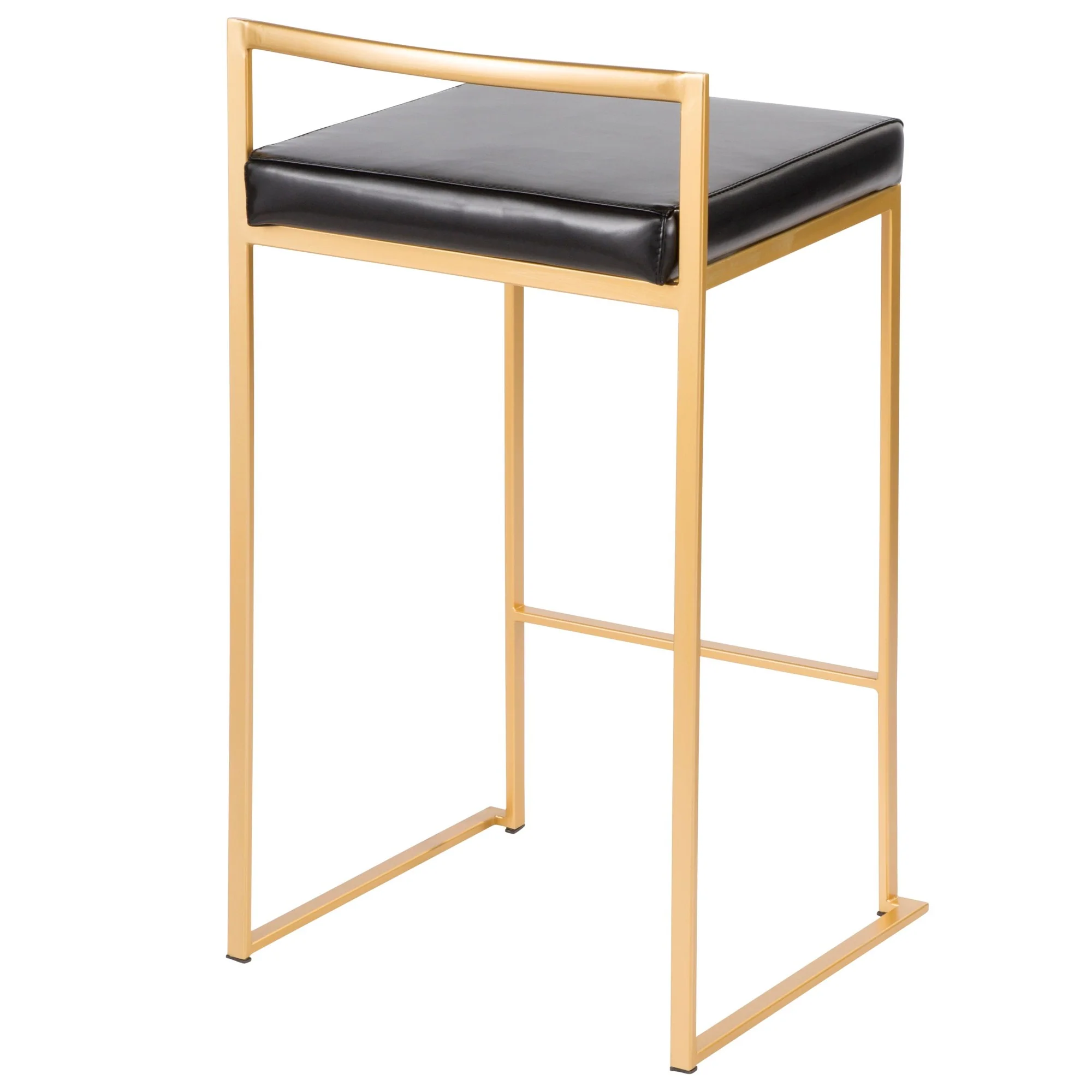 Fuji Stacker 26" Fixed-Height Counter Stool - Set of 3 By LumiSource - B26-FUJIPU AUBK3 - Image 7