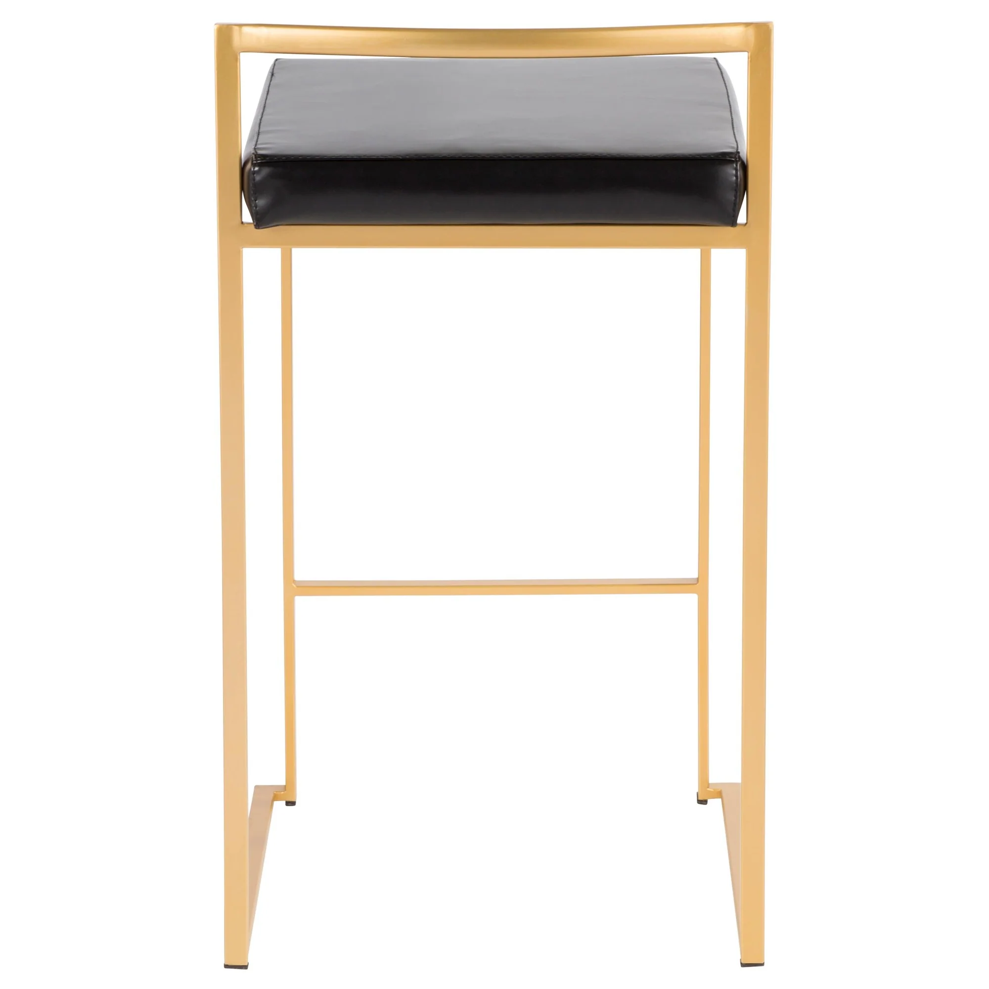 Fuji Stacker 26" Fixed-Height Counter Stool - Set of 3 By LumiSource - B26-FUJIPU AUBK3 - Image 9