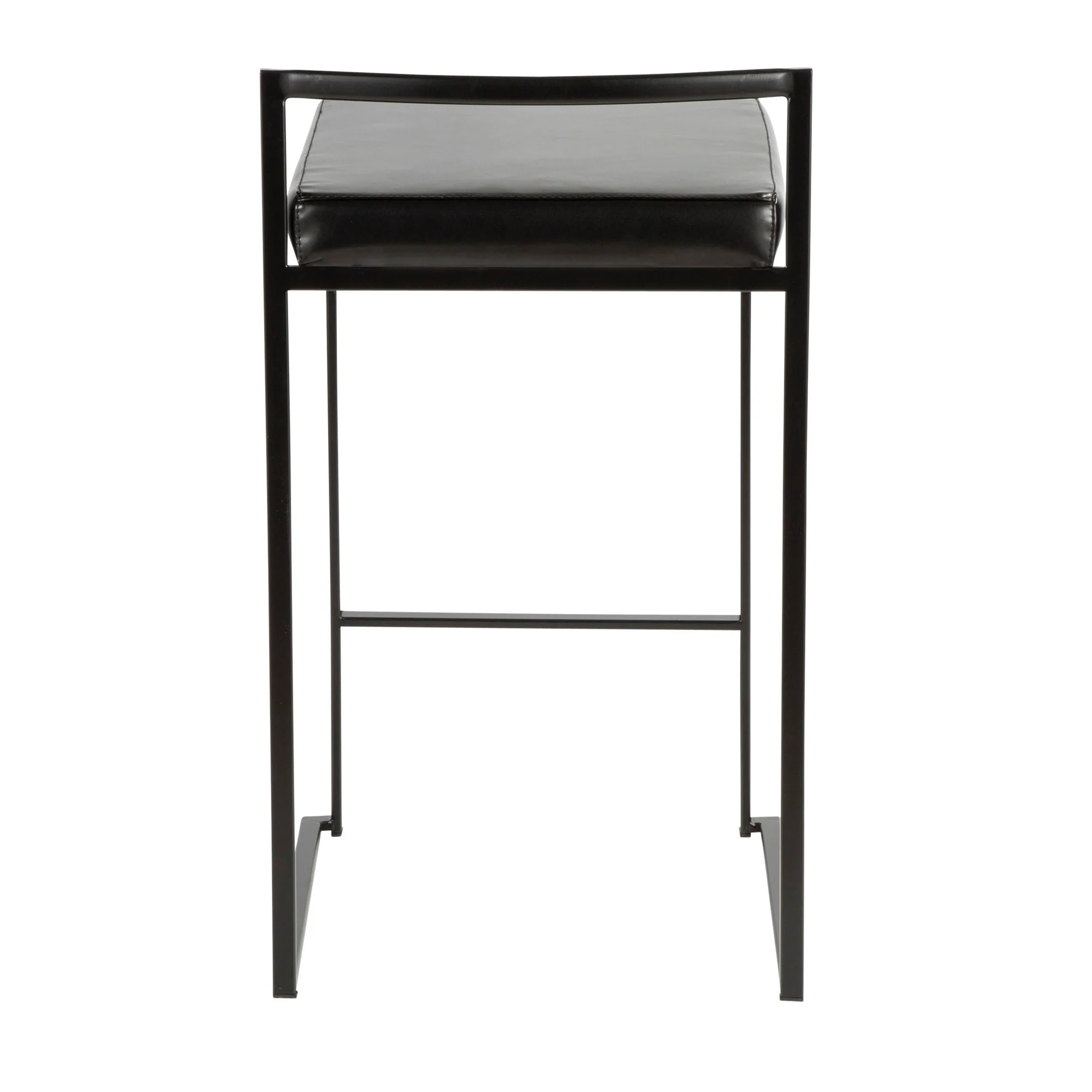Fuji Stacker 26" Fixed-Height Counter Stool - Set of 3 By LumiSource - B26-FUJIPU BKBK3 - Image 10