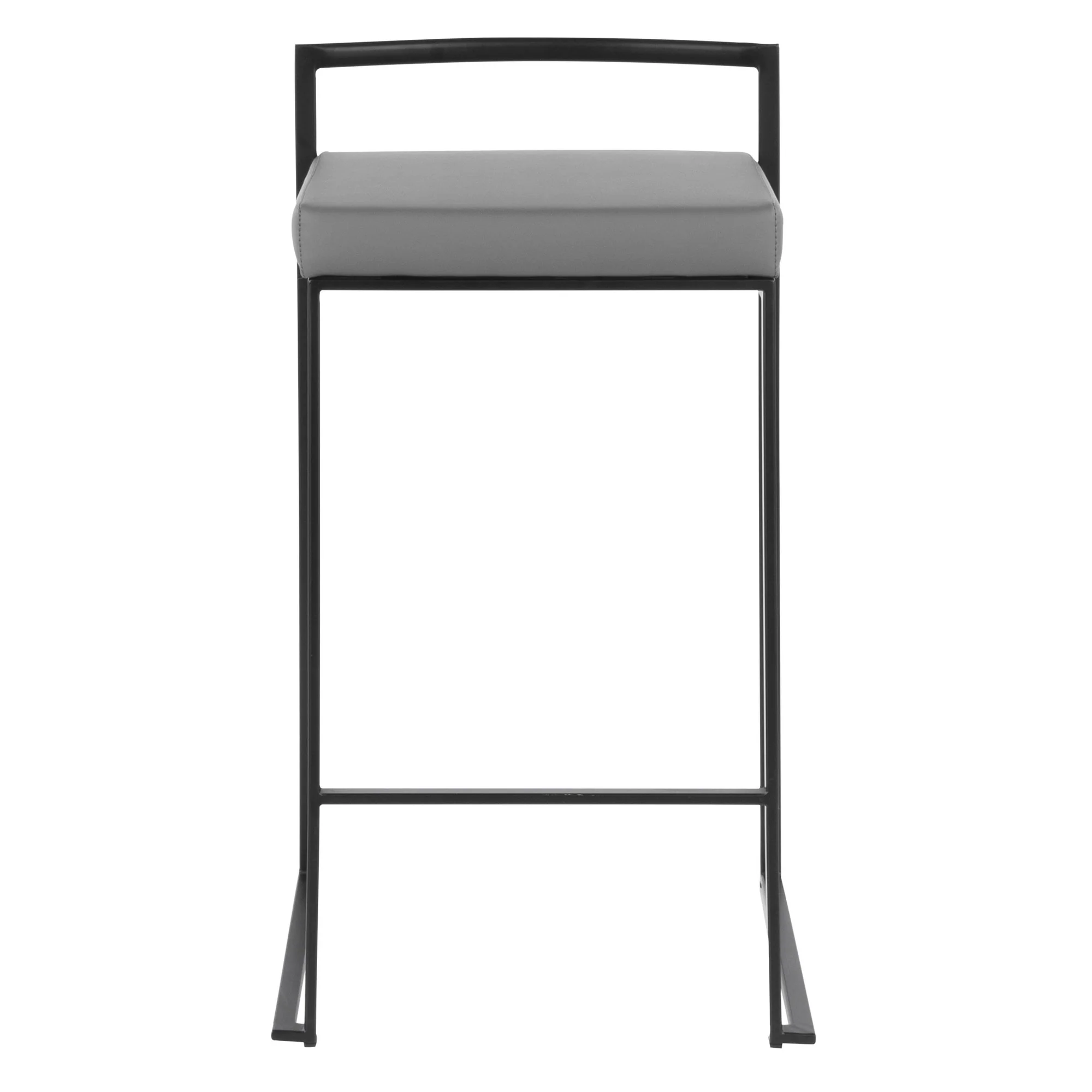 Fuji Stacker 26" Fixed-Height Counter Stool - Set of 3 By LumiSource - B26-FUJIPU BKBK3 - Image 19