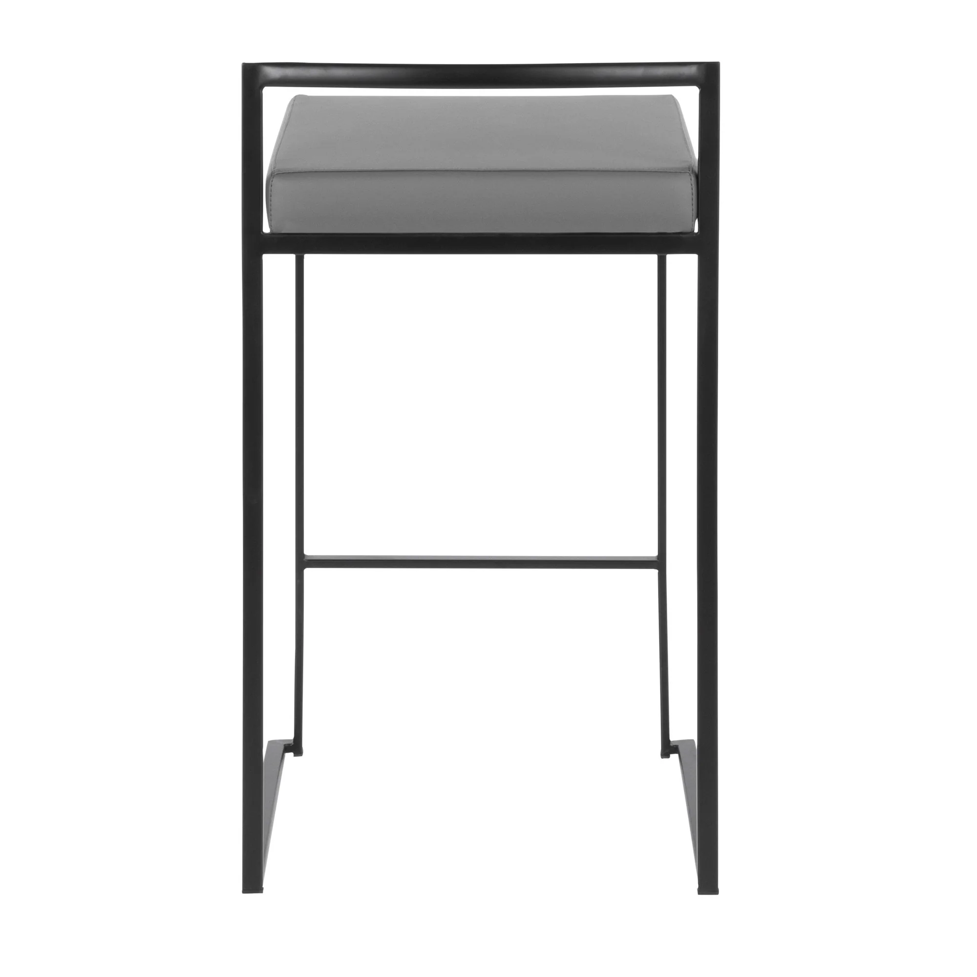 Fuji Stacker 26" Fixed-Height Counter Stool - Set of 3 By LumiSource - B26-FUJIPU BKBK3 - Image 20