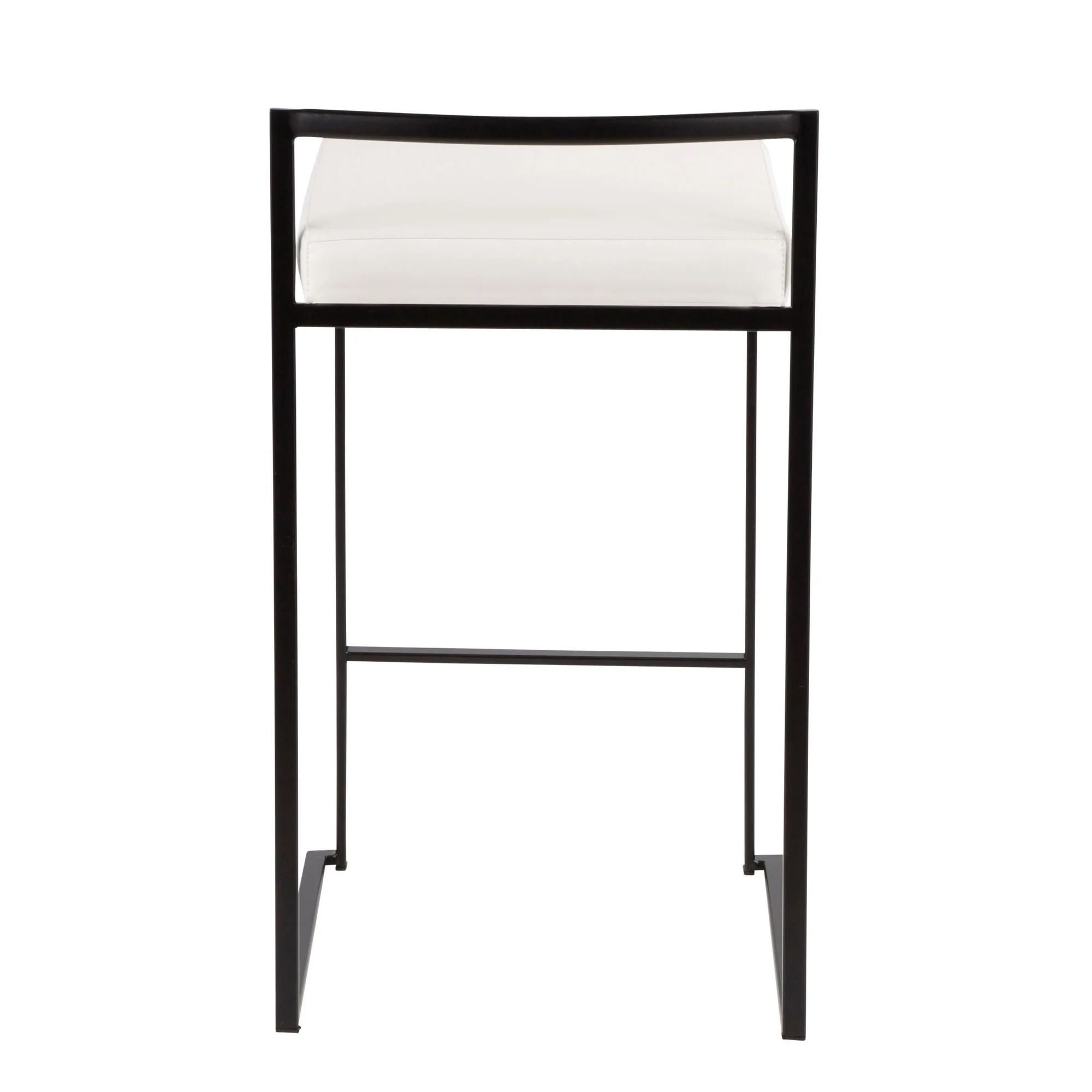 Fuji Stacker 26" Fixed-Height Counter Stool - Set of 3 By LumiSource - B26-FUJIPU BKW3 - Image 10