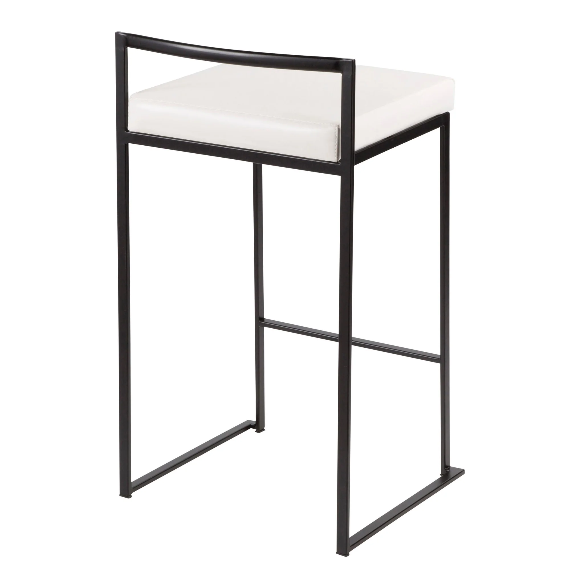 Fuji Stacker 26" Fixed-Height Counter Stool - Set of 3 By LumiSource - B26-FUJIPU BKW3 - Image 8