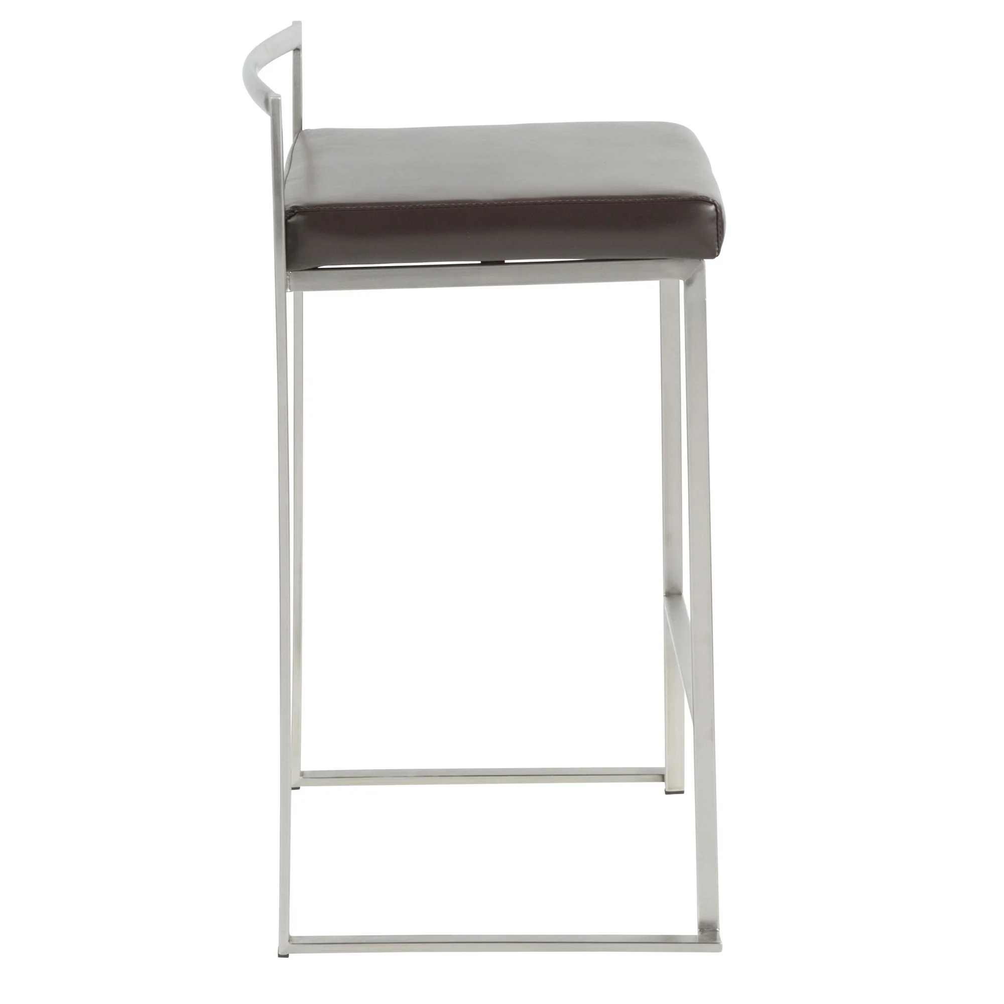 Fuji Stacker 26" Fixed-Height Counter Stool - Set of 3 By LumiSource - B26-FUJIPU SSBK3 - Image 14