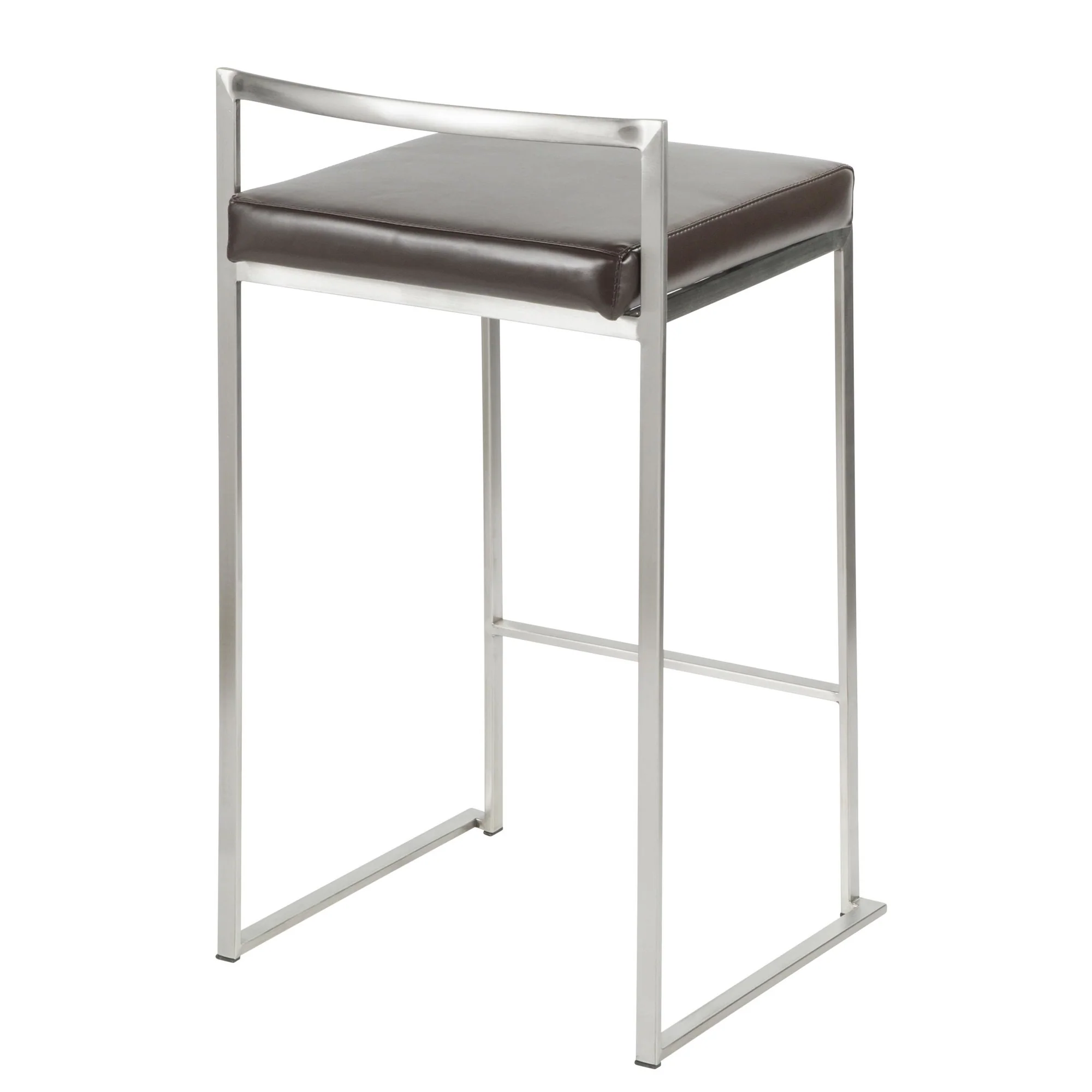 Fuji Stacker 26" Fixed-Height Counter Stool - Set of 3 By LumiSource - B26-FUJIPU SSBK3 - Image 15
