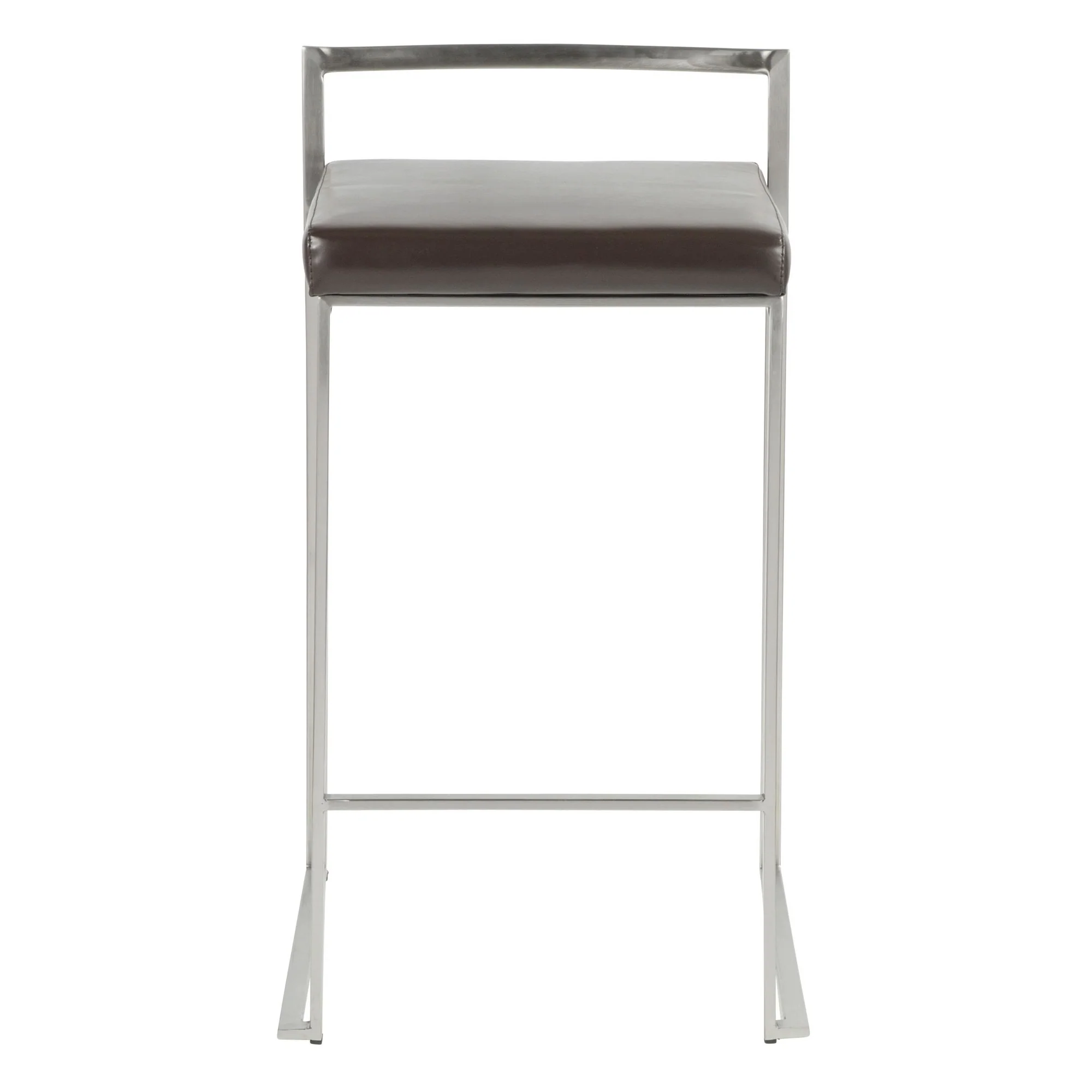 Fuji Stacker 26" Fixed-Height Counter Stool - Set of 3 By LumiSource - B26-FUJIPU SSBK3 - Image 16