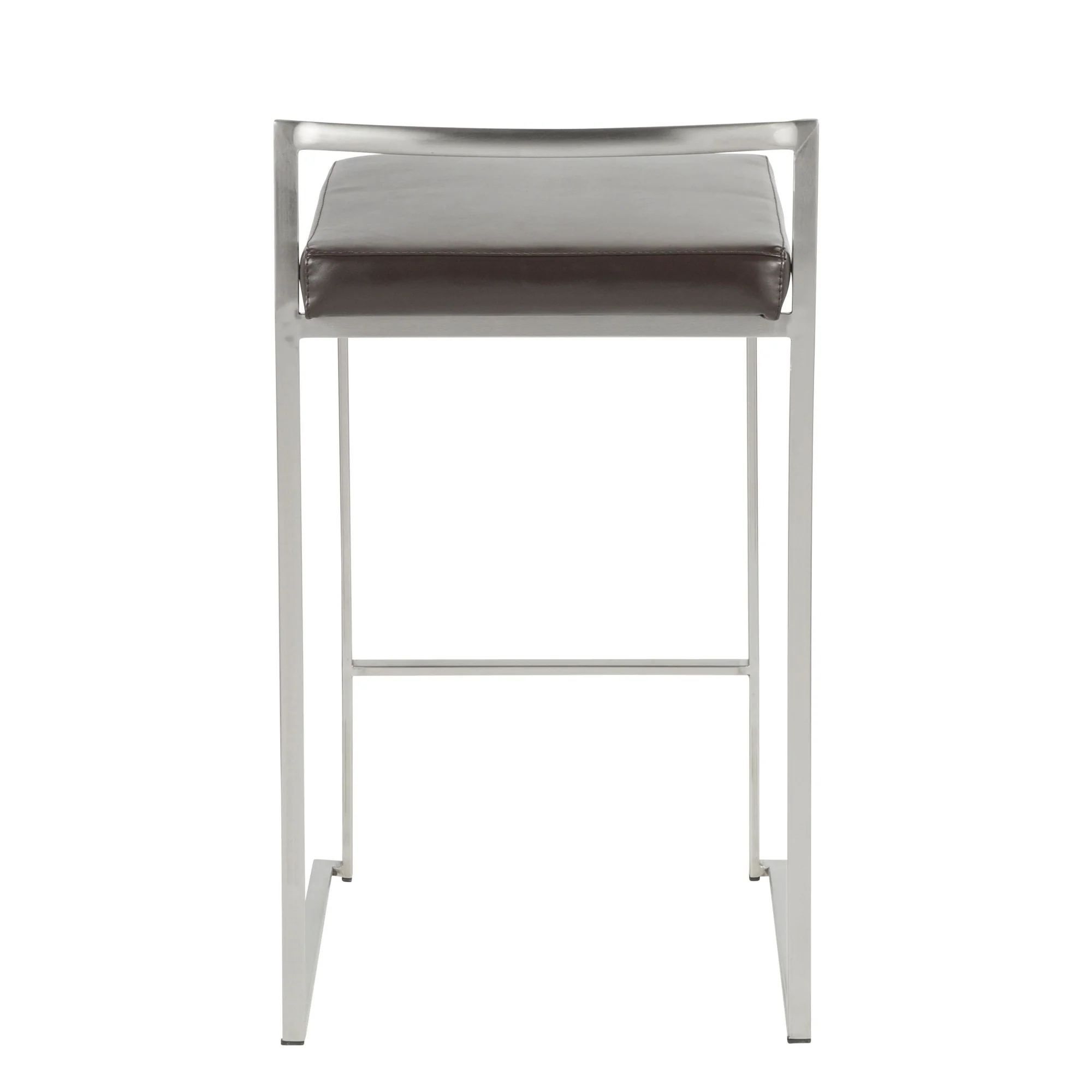 Fuji Stacker 26" Fixed-Height Counter Stool - Set of 3 By LumiSource - B26-FUJIPU SSBK3 - Image 17