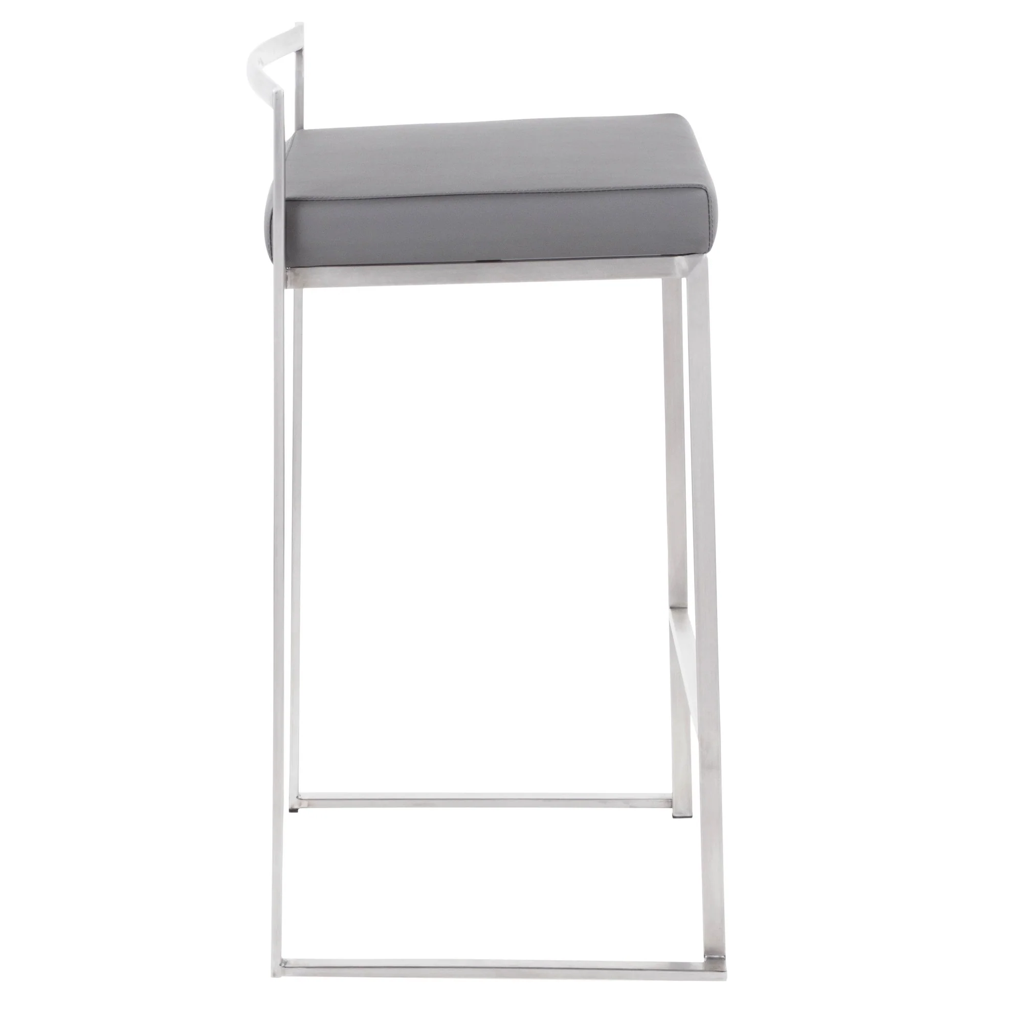 Fuji Stacker 26" Fixed-Height Counter Stool - Set of 3 By LumiSource - B26-FUJIPU SSBK3 - Image 23