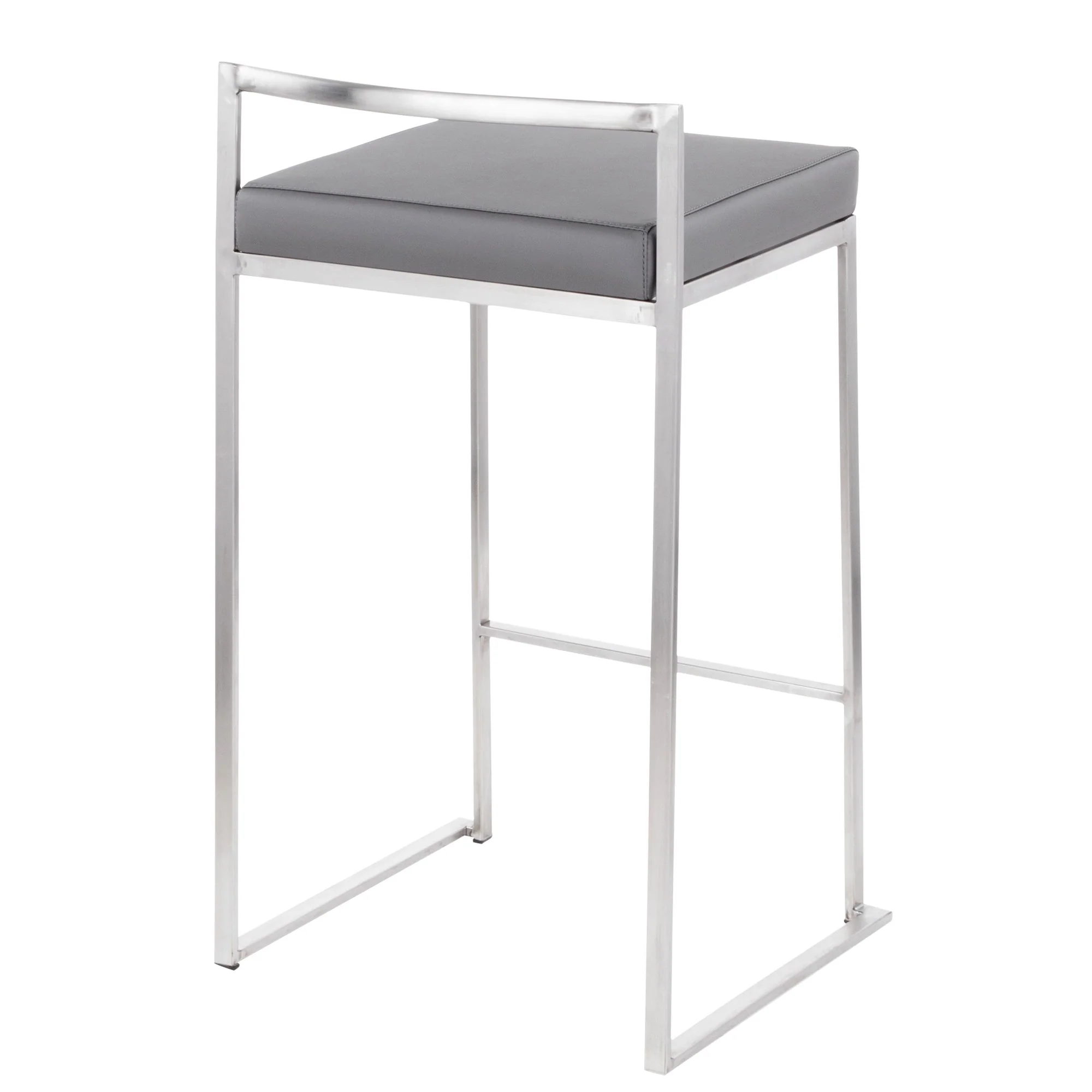 Fuji Stacker 26" Fixed-Height Counter Stool - Set of 3 By LumiSource - B26-FUJIPU SSBK3 - Image 24