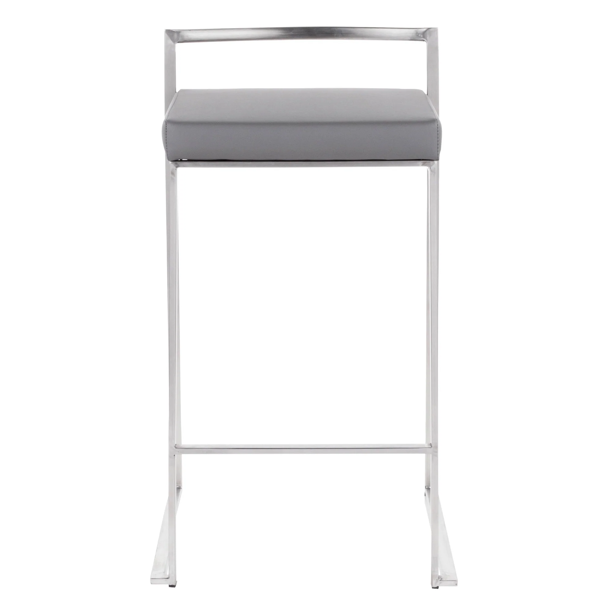 Fuji Stacker 26" Fixed-Height Counter Stool - Set of 3 By LumiSource - B26-FUJIPU SSBK3 - Image 25
