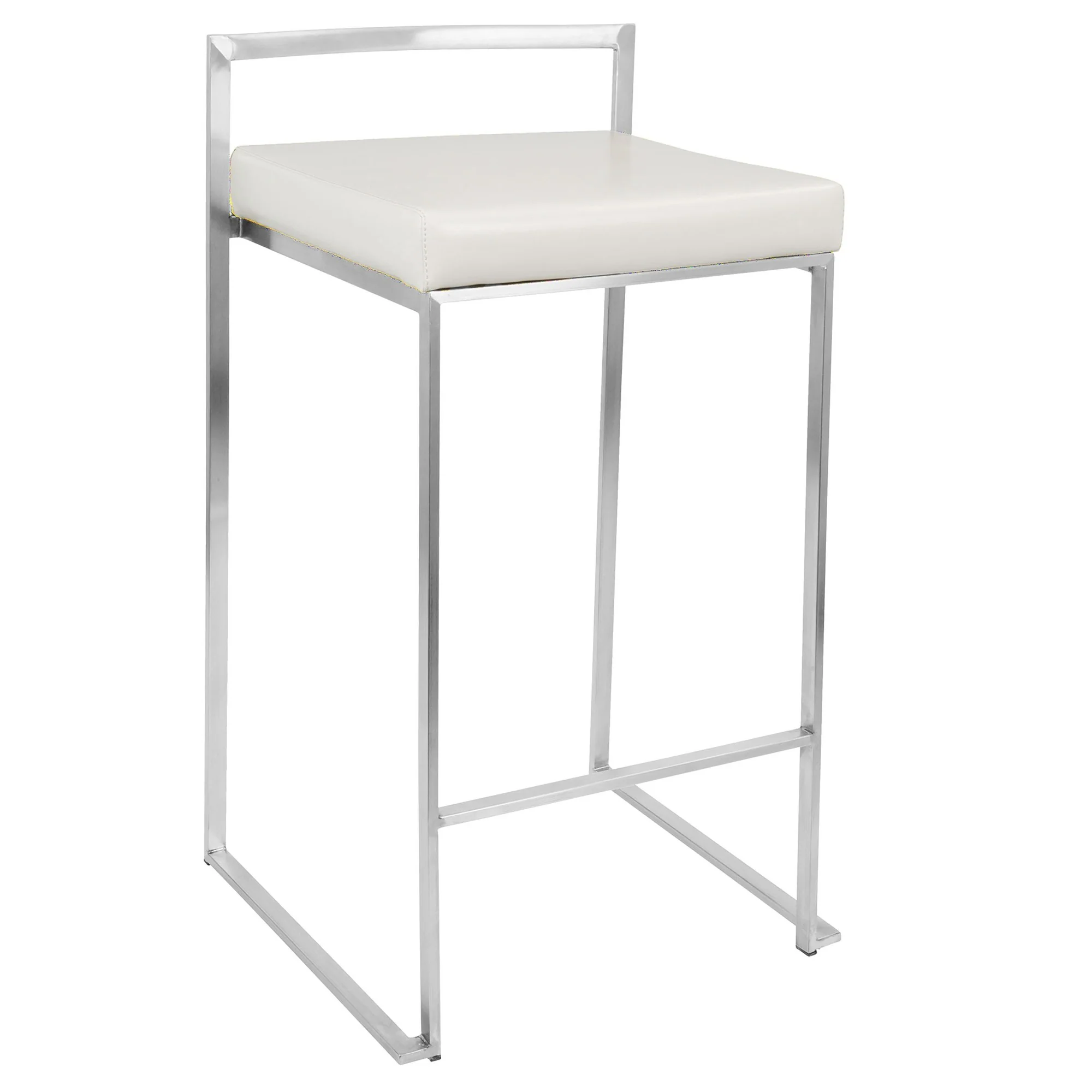 Fuji Stacker 26" Fixed-Height Counter Stool - Set of 3 By LumiSource - B26-FUJIPU SSBK3 - Image 32