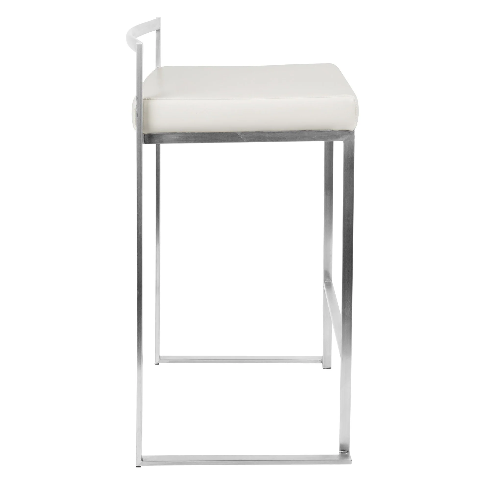 Fuji Stacker 26" Fixed-Height Counter Stool - Set of 3 By LumiSource - B26-FUJIPU SSBK3 - Image 33