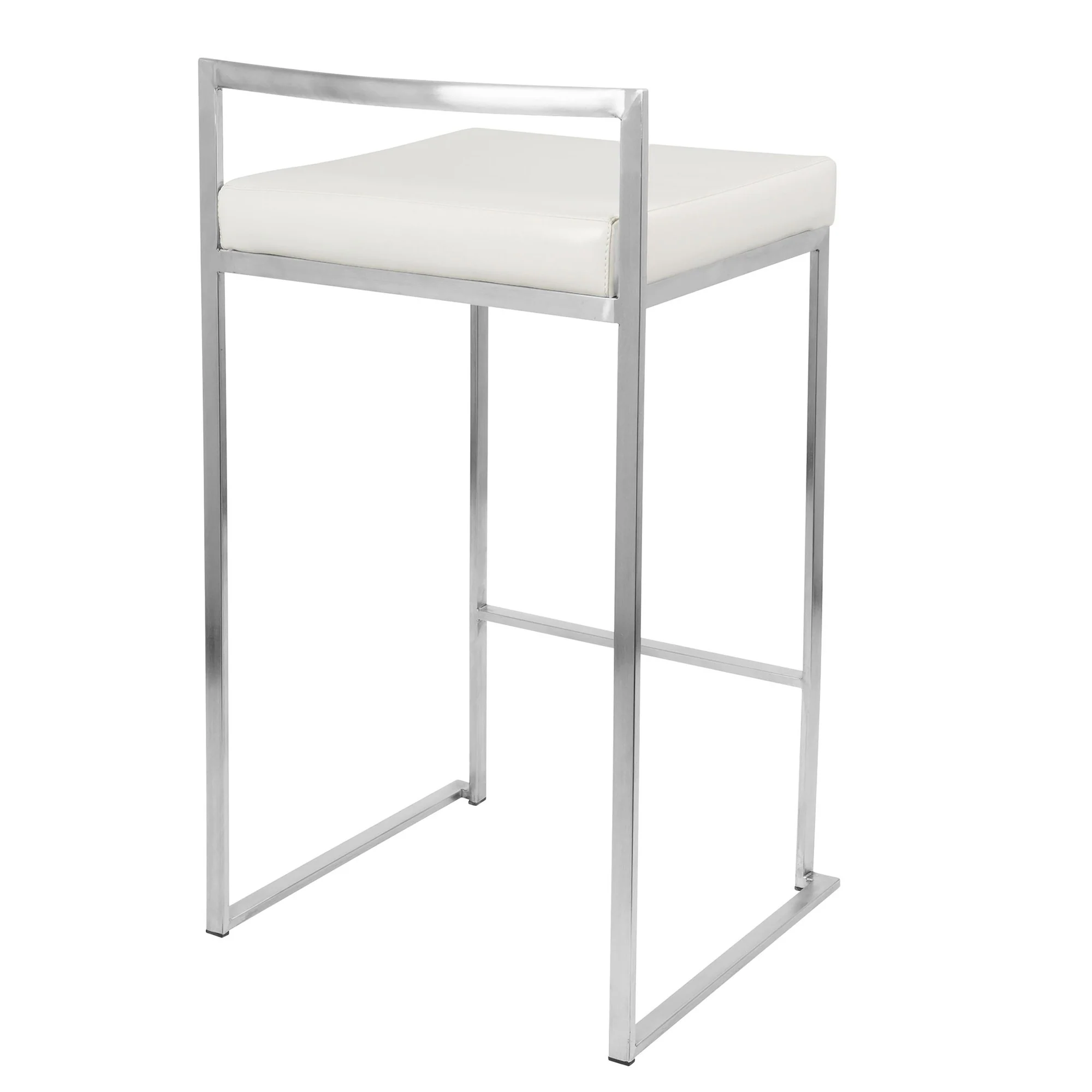 Fuji Stacker 26" Fixed-Height Counter Stool - Set of 3 By LumiSource - B26-FUJIPU SSBK3 - Image 34