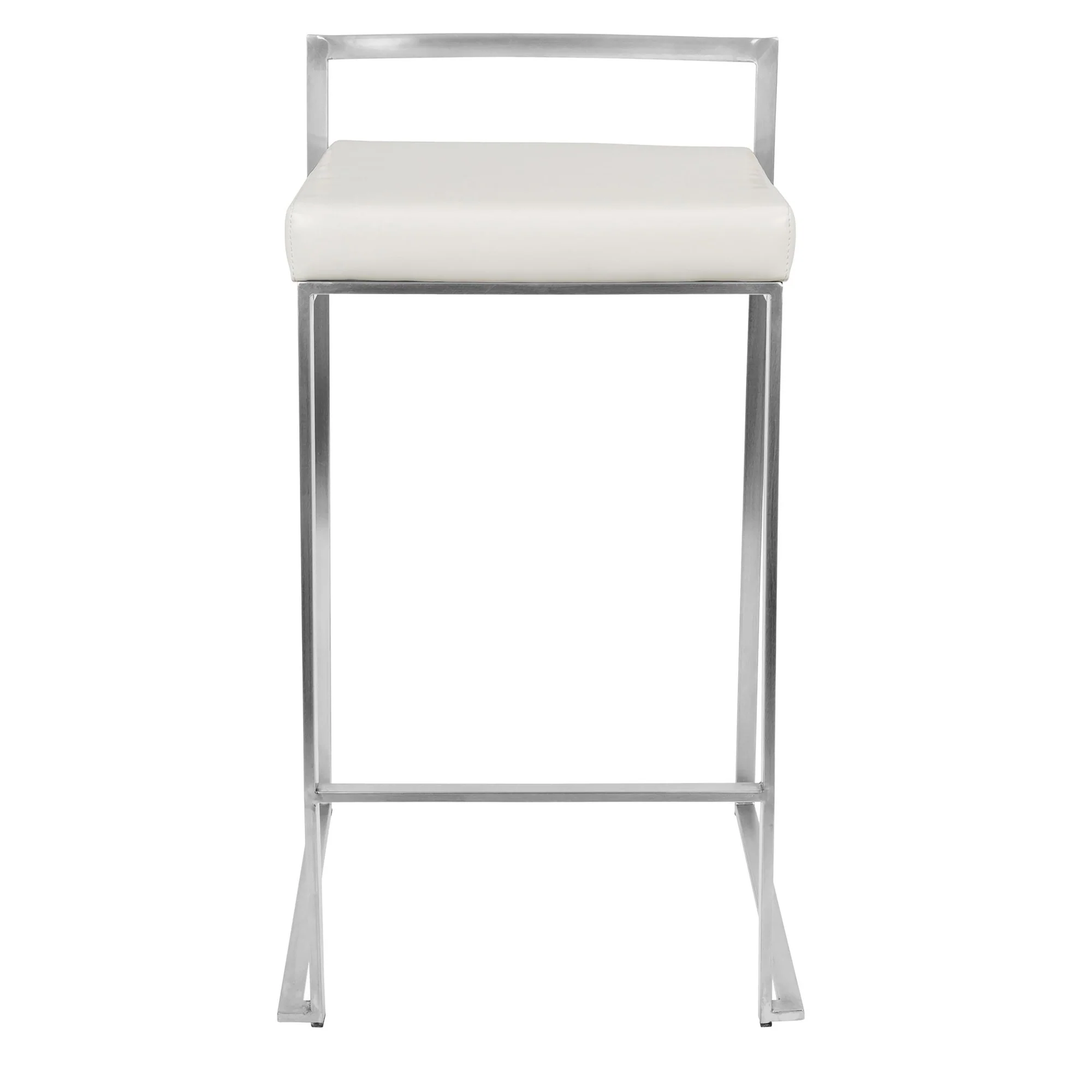 Fuji Stacker 26" Fixed-Height Counter Stool - Set of 3 By LumiSource - B26-FUJIPU SSBK3 - Image 35