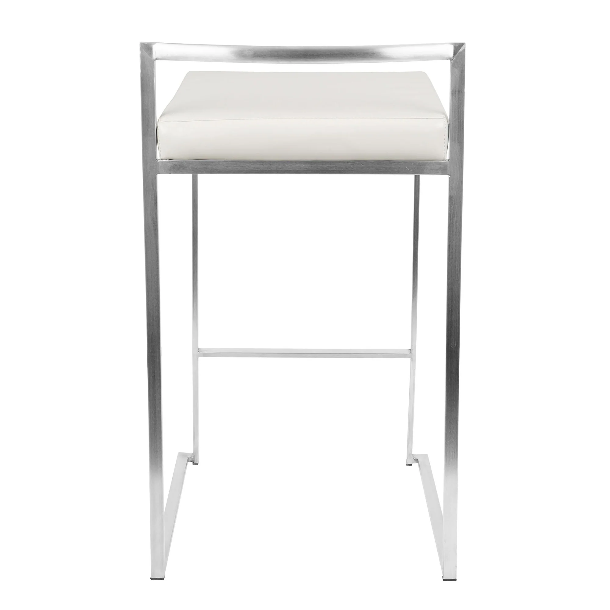 Fuji Stacker 26" Fixed-Height Counter Stool - Set of 3 By LumiSource - B26-FUJIPU SSBK3 - Image 37