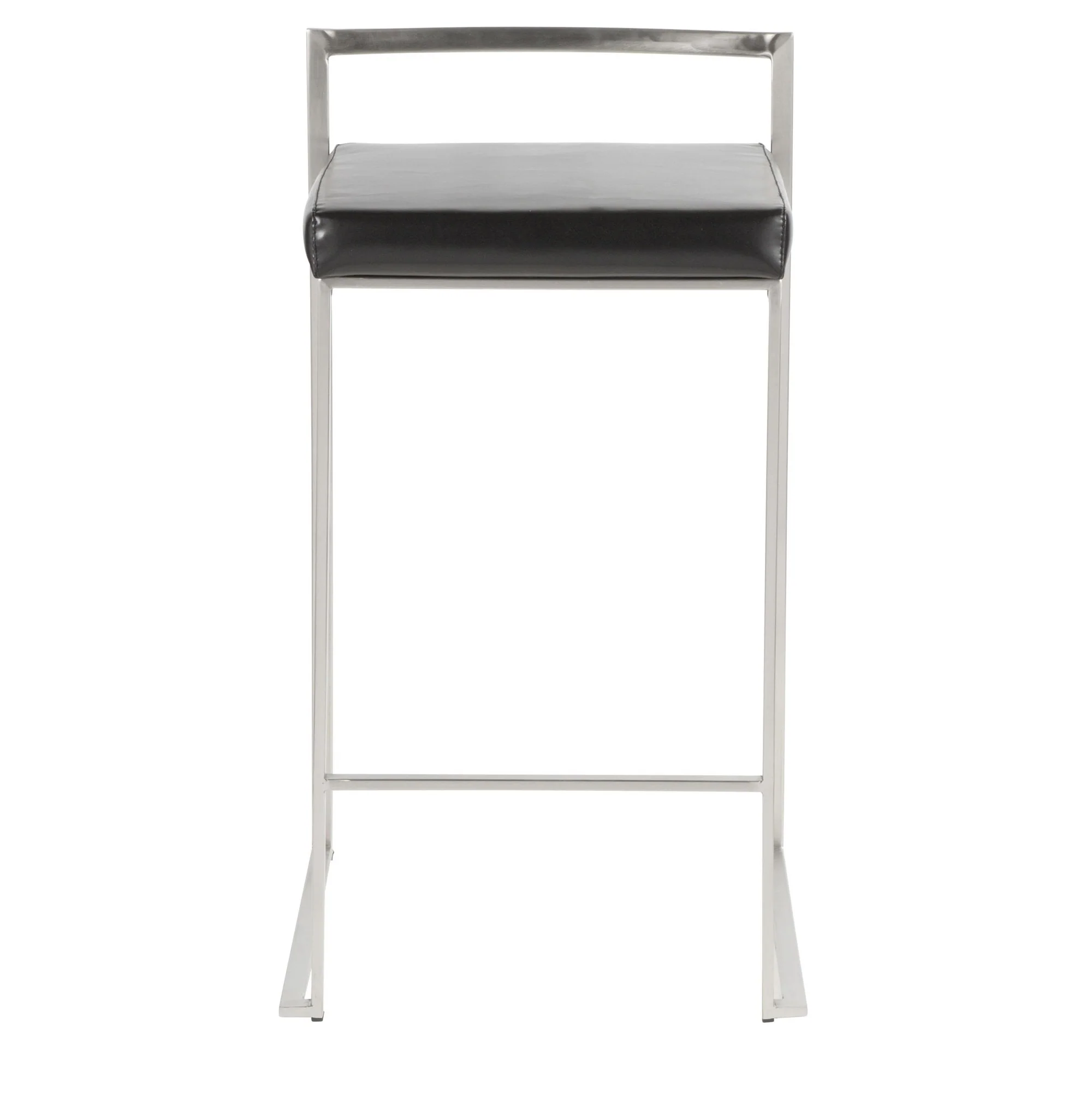Fuji Stacker 26" Fixed-Height Counter Stool - Set of 3 By LumiSource - B26-FUJIPU SSBK3 - Image 8