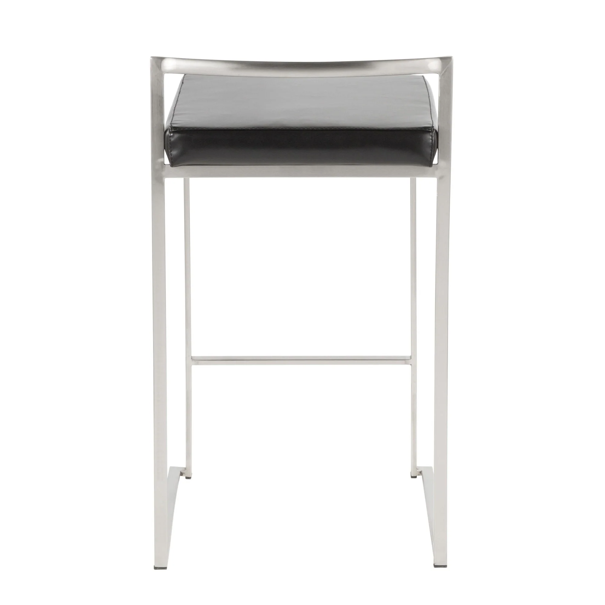 Fuji Stacker 26" Fixed-Height Counter Stool - Set of 3 By LumiSource - B26-FUJIPU SSBK3 - Image 9