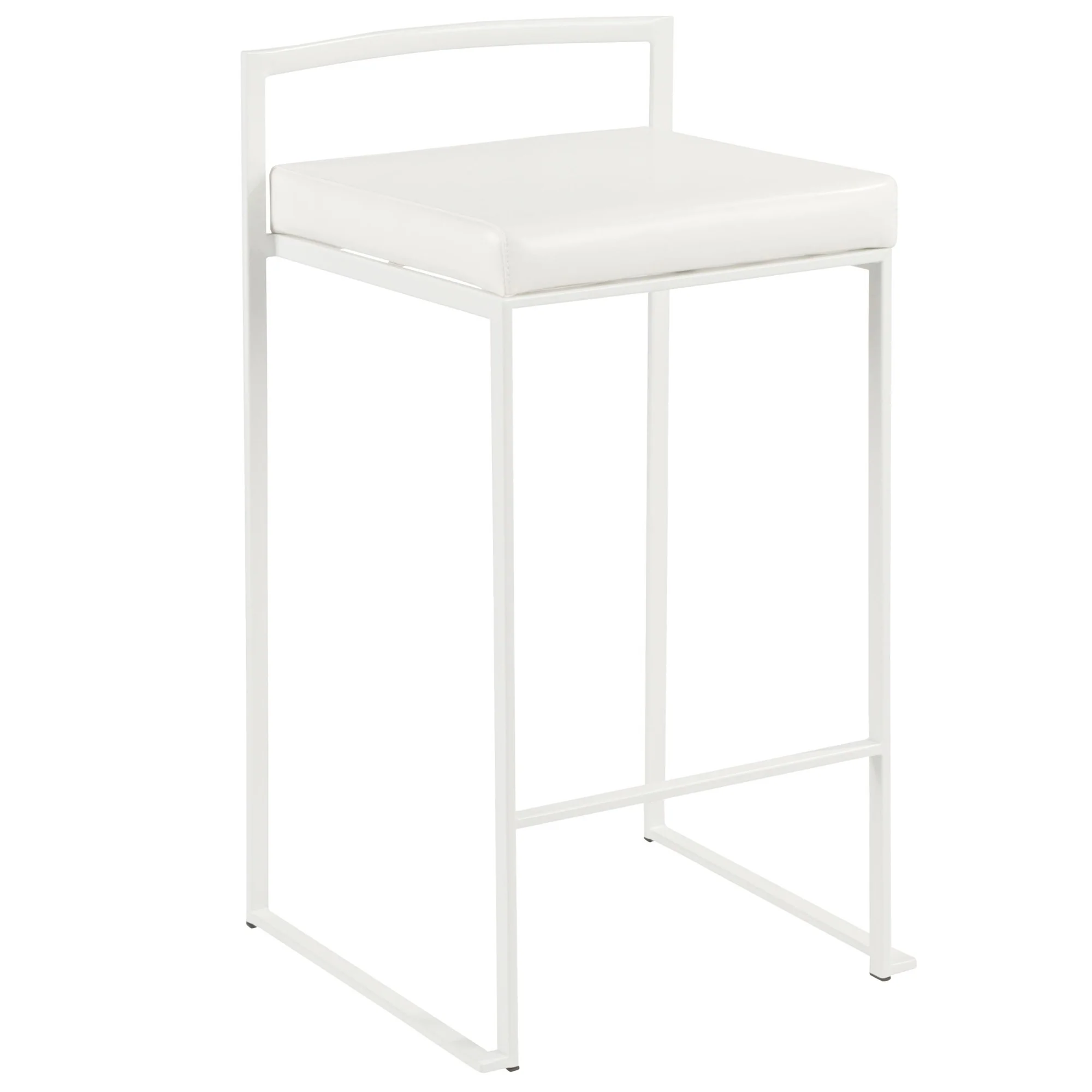Fuji Stacker 26" Fixed-Height Counter Stool - Set of 3 By LumiSource - B26-FUJIPU WGY3 - Image 11