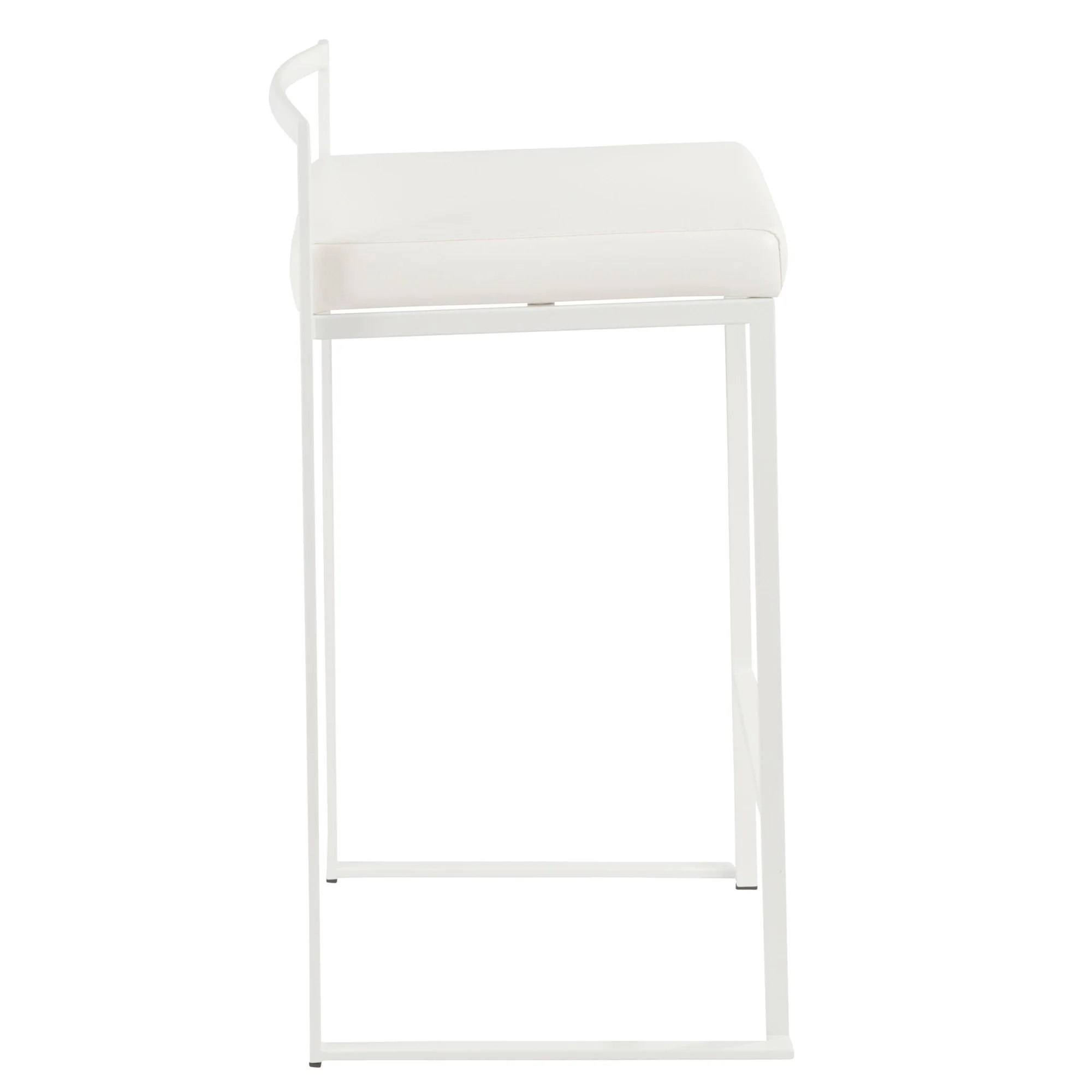 Fuji Stacker 26" Fixed-Height Counter Stool - Set of 3 By LumiSource - B26-FUJIPU WGY3 - Image 12