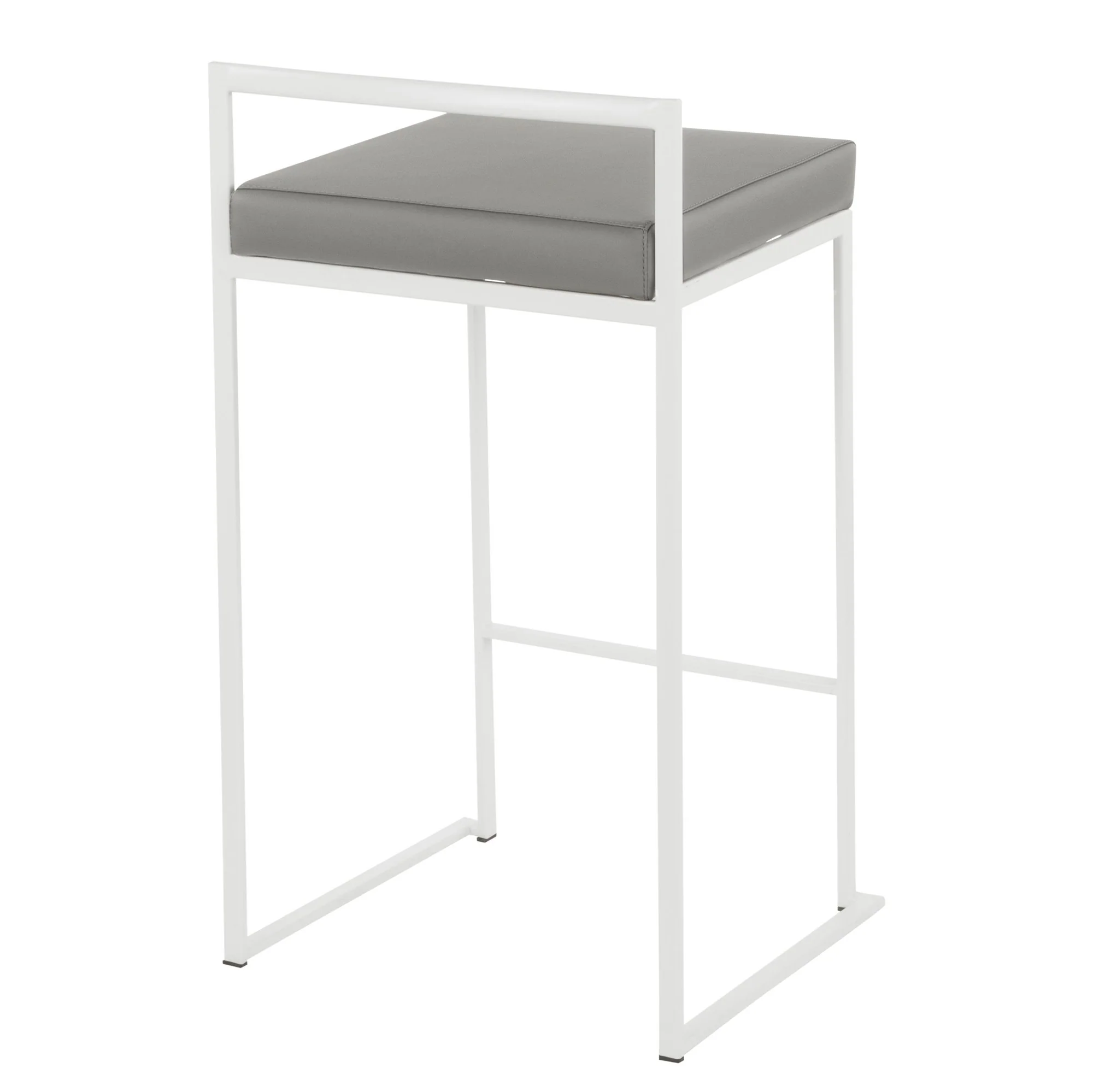 Fuji Stacker 26" Fixed-Height Counter Stool - Set of 3 By LumiSource - B26-FUJIPU WGY3 - Image 5