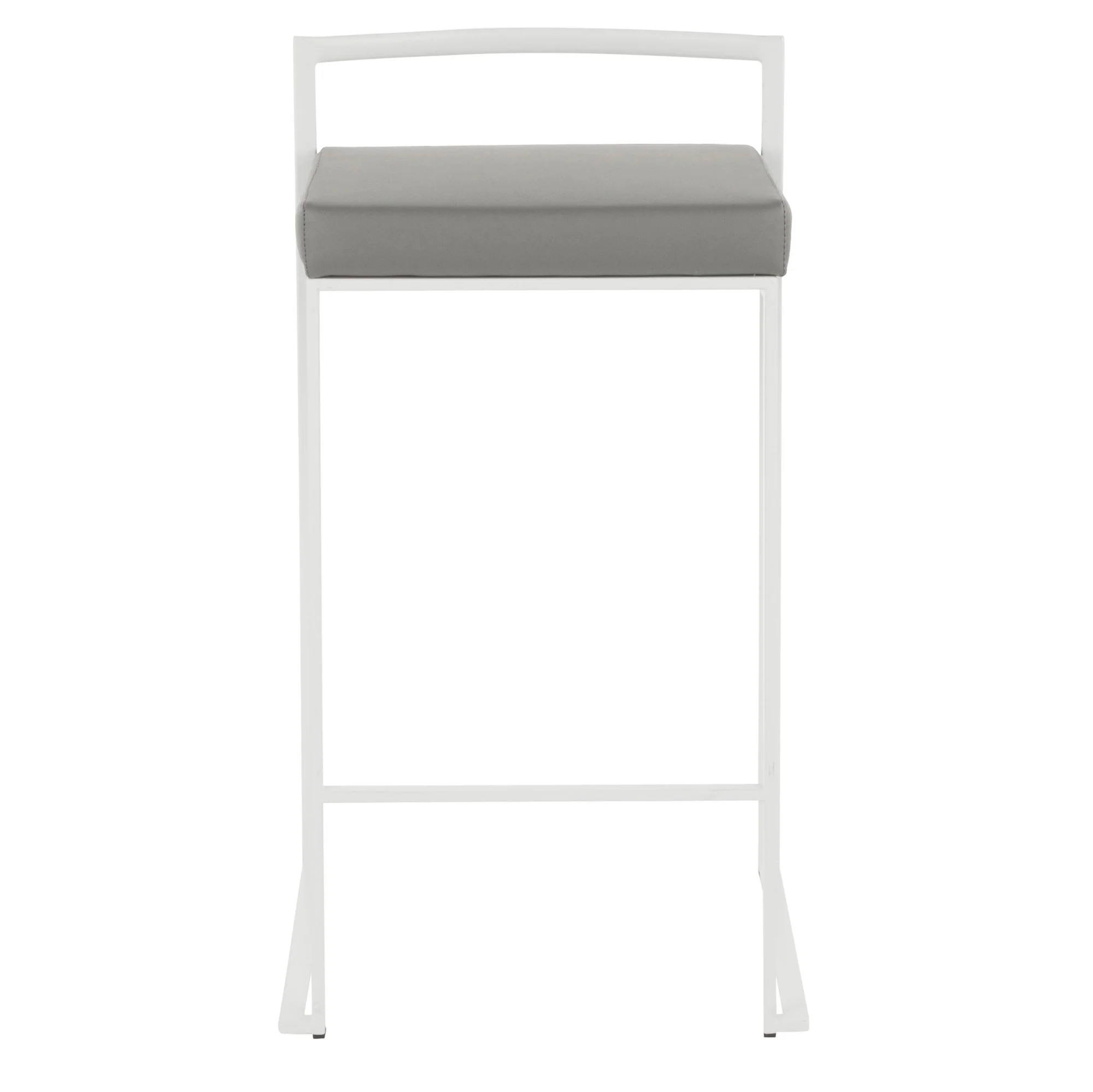 Fuji Stacker 26" Fixed-Height Counter Stool - Set of 3 By LumiSource - B26-FUJIPU WGY3 - Image 6