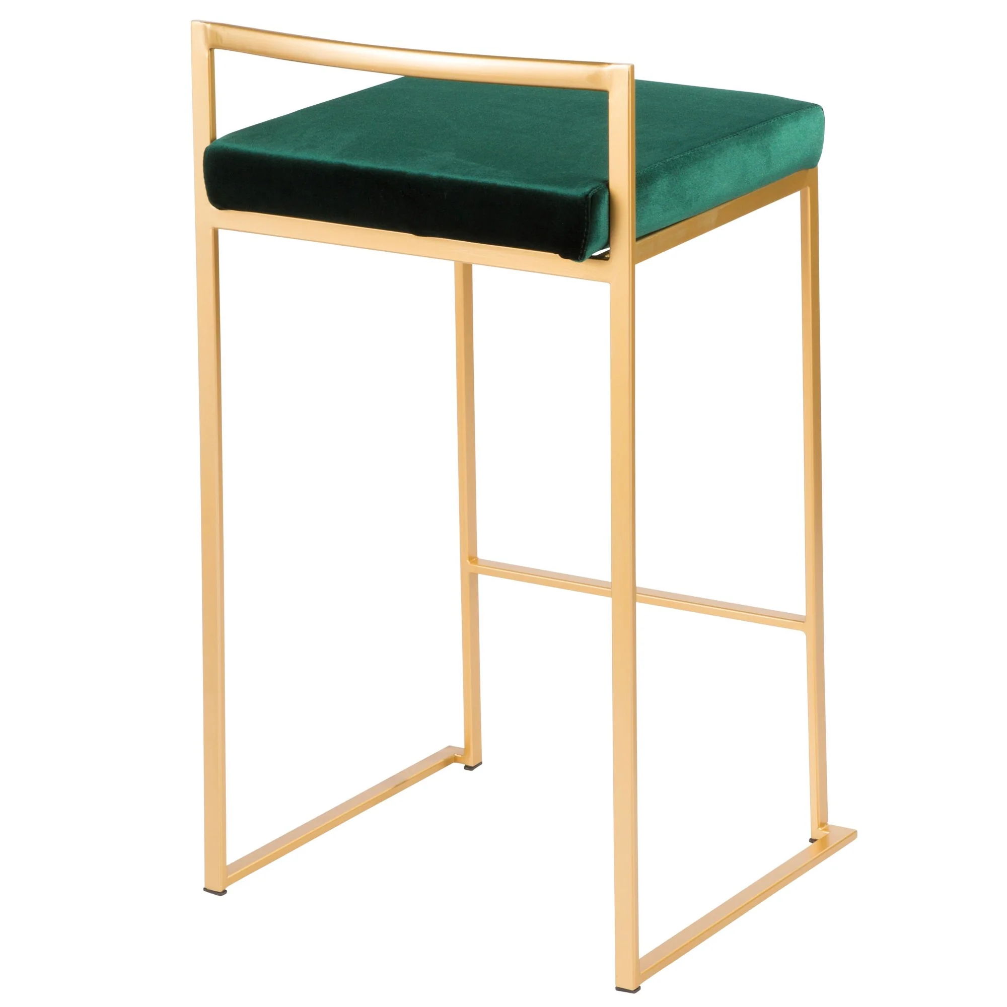 Fuji Stacker 26" Fixed-Height Counter Stool - Set of 3 By LumiSource - B26-FUJIV AUBK3 - Image 26