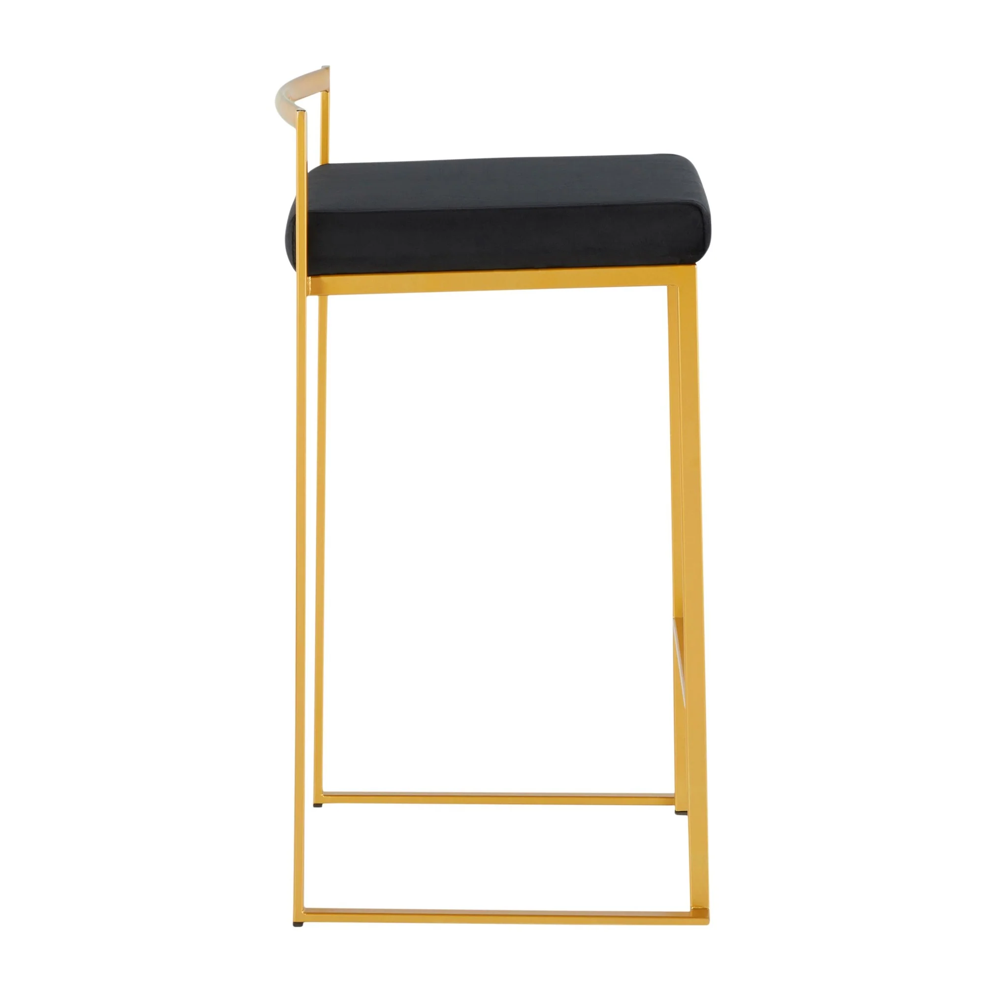 Fuji Stacker 26" Fixed-Height Counter Stool - Set of 3 By LumiSource - B26-FUJIV AUBK3 - Image 6
