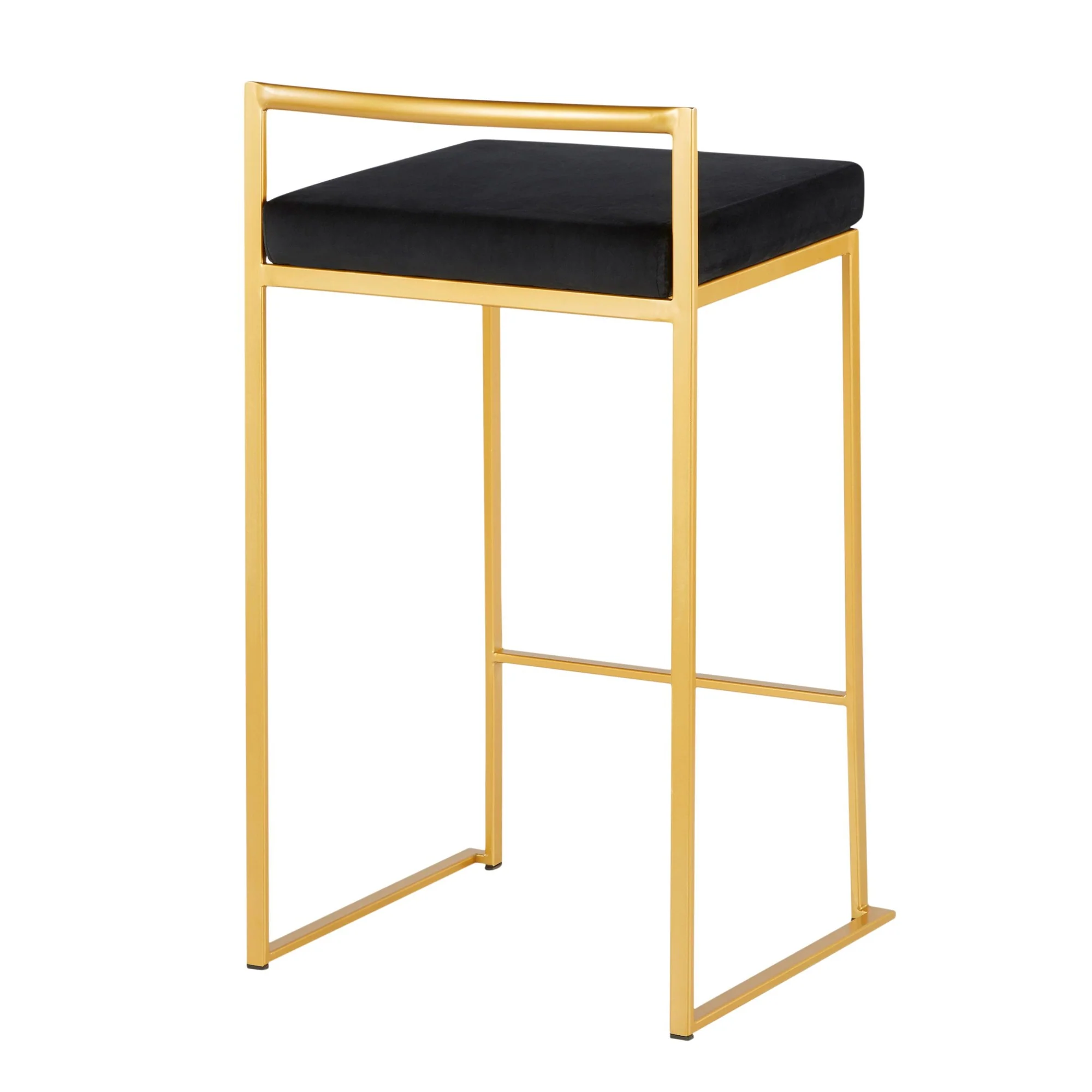 Fuji Stacker 26" Fixed-Height Counter Stool - Set of 3 By LumiSource - B26-FUJIV AUBK3 - Image 7