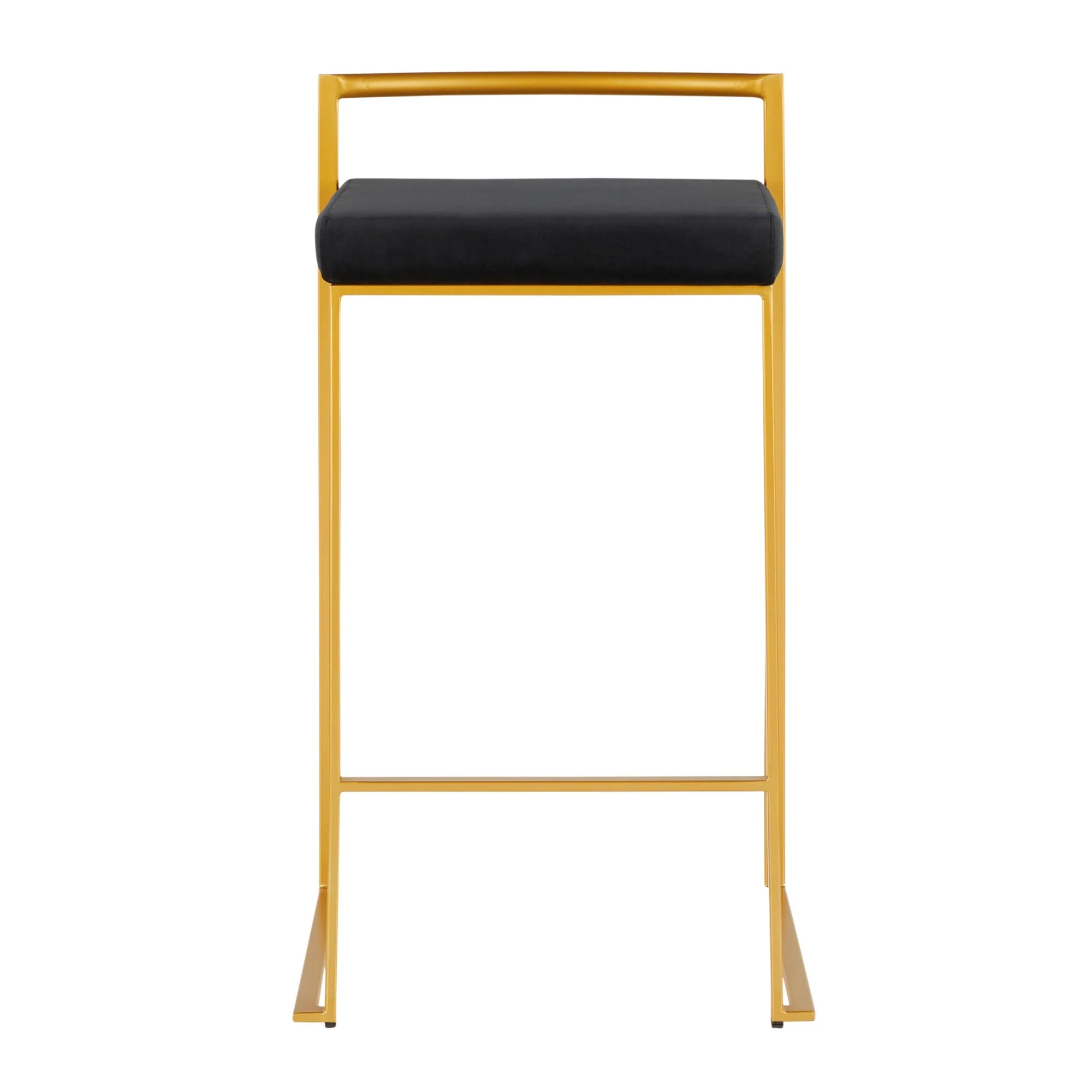 Fuji Stacker 26" Fixed-Height Counter Stool - Set of 3 By LumiSource - B26-FUJIV AUBK3 - Image 8