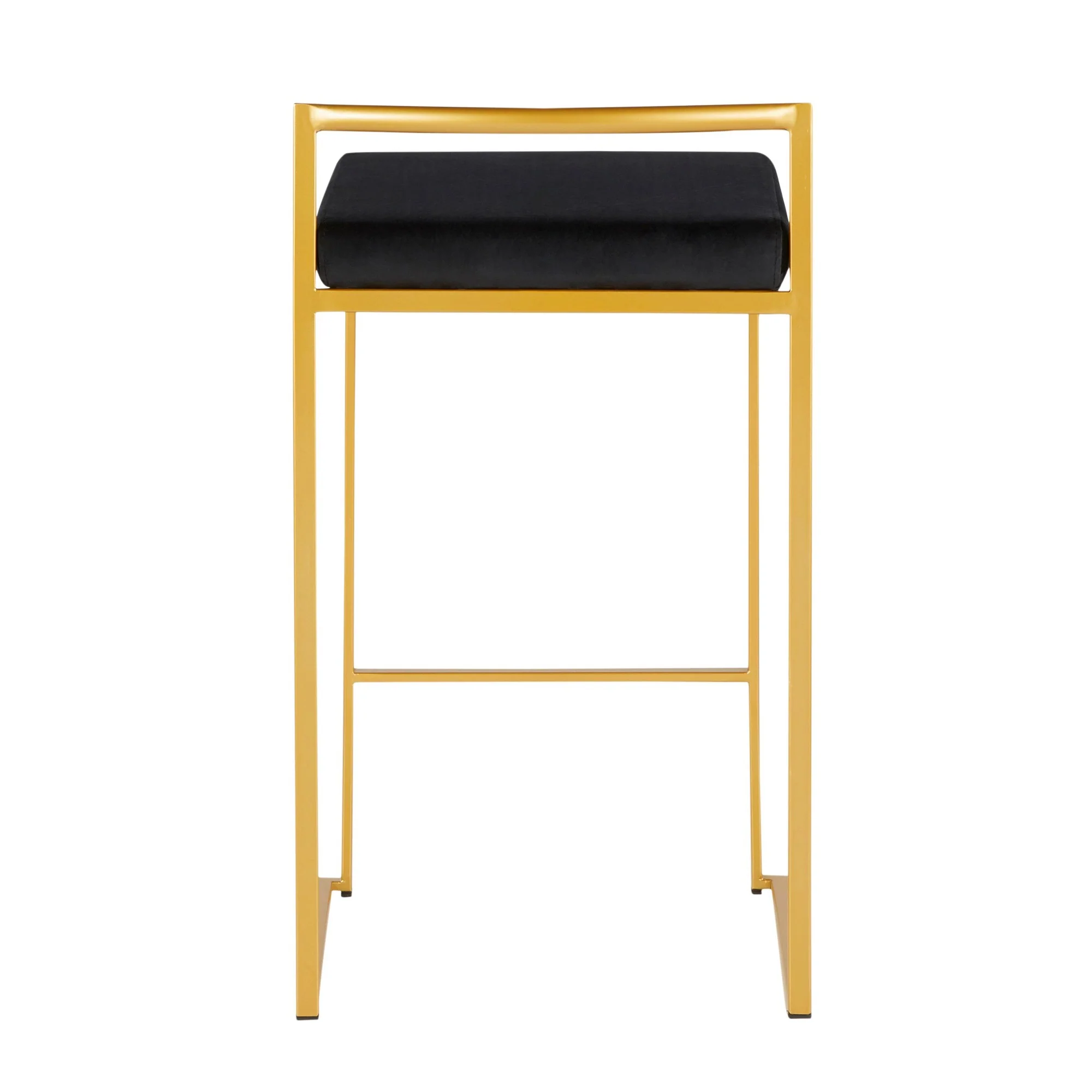 Fuji Stacker 26" Fixed-Height Counter Stool - Set of 3 By LumiSource - B26-FUJIV AUBK3 - Image 9