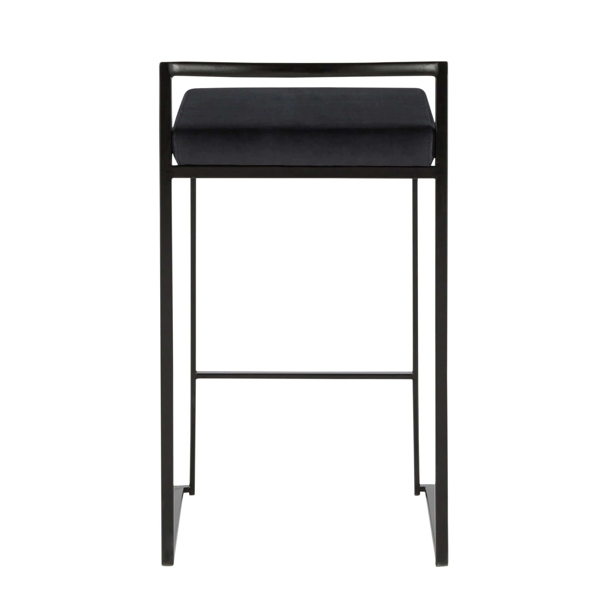 Fuji Stacker 26" Fixed-Height Counter Stool - Set of 3 By LumiSource - B26-FUJIV BKBK3 - Image 10