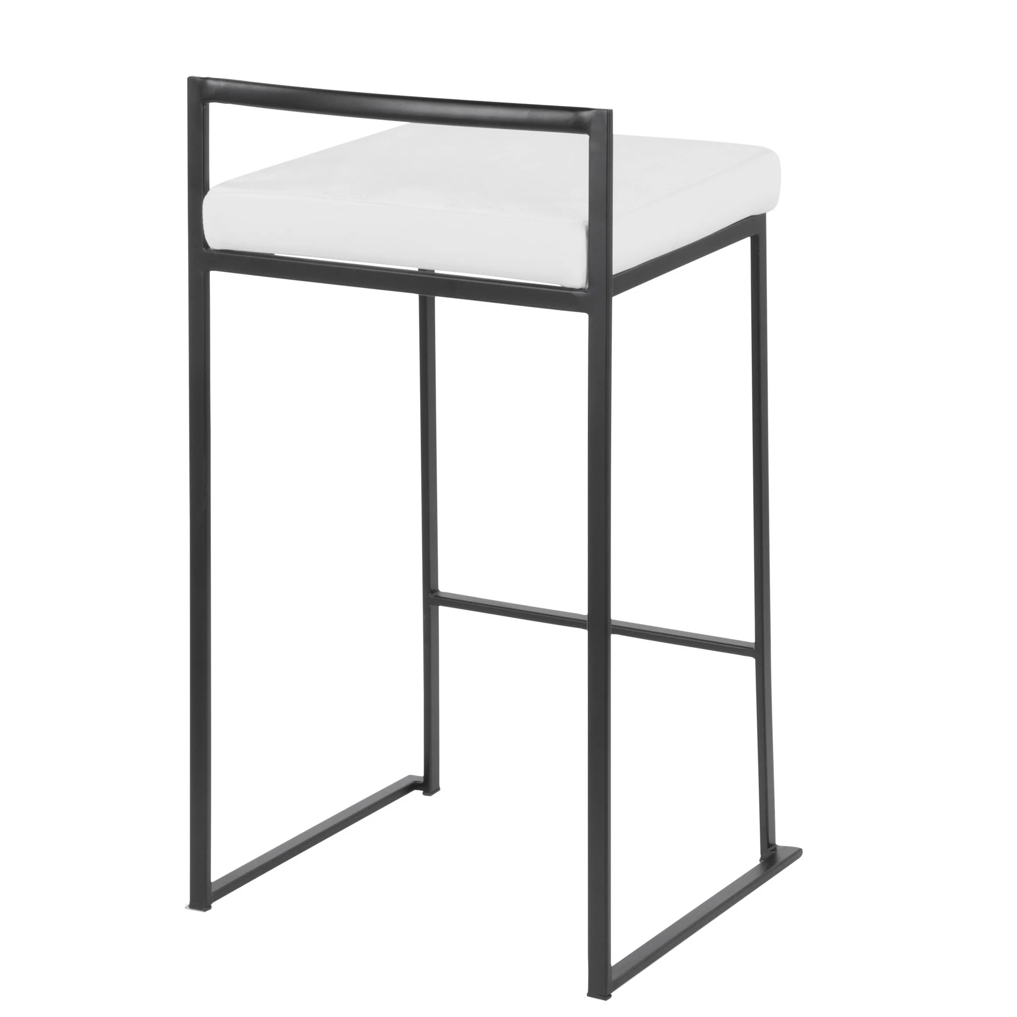 Fuji Stacker 26" Fixed-Height Counter Stool - Set of 3 By LumiSource - B26-FUJIV BKBK3 - Image 18