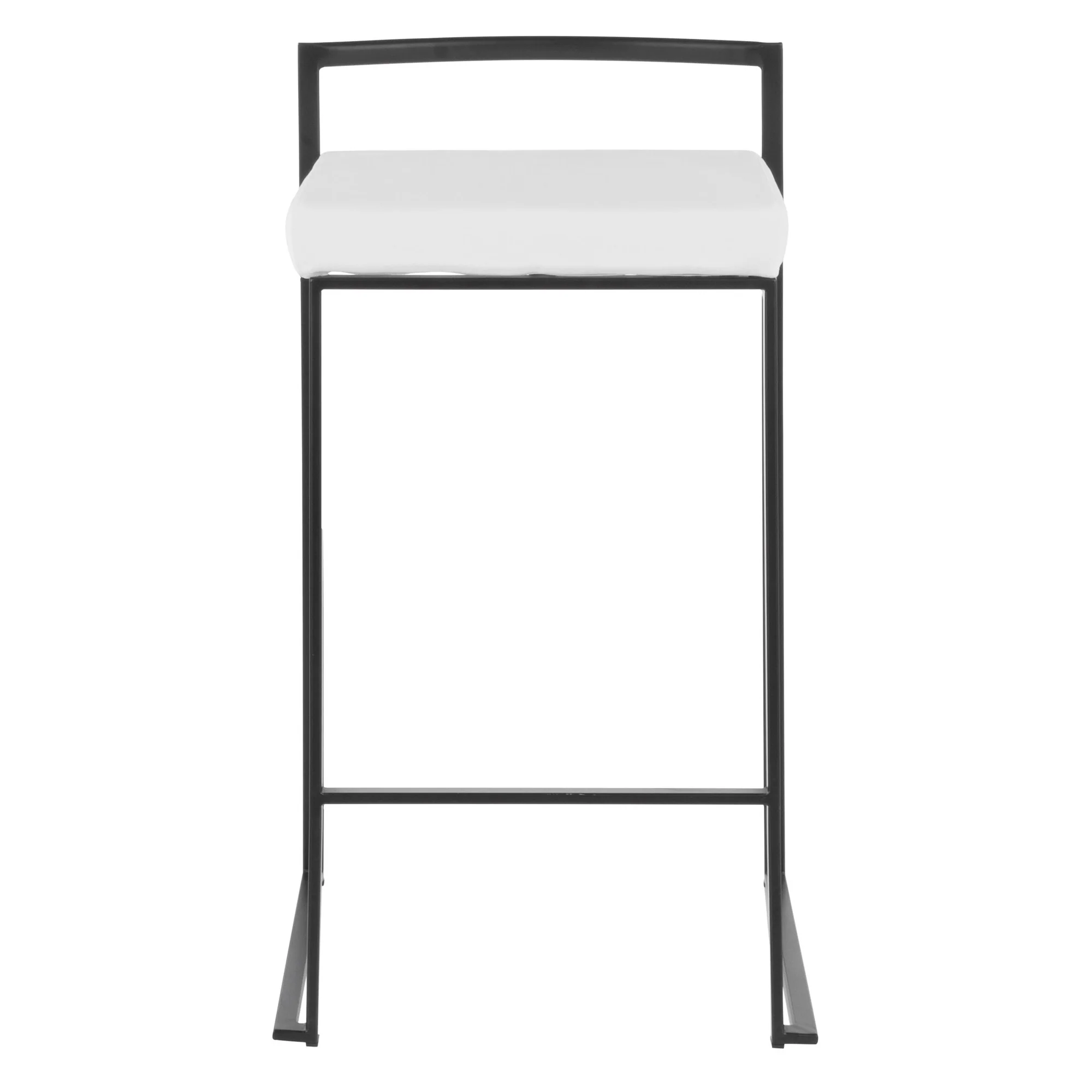 Fuji Stacker 26" Fixed-Height Counter Stool - Set of 3 By LumiSource - B26-FUJIV BKBK3 - Image 19