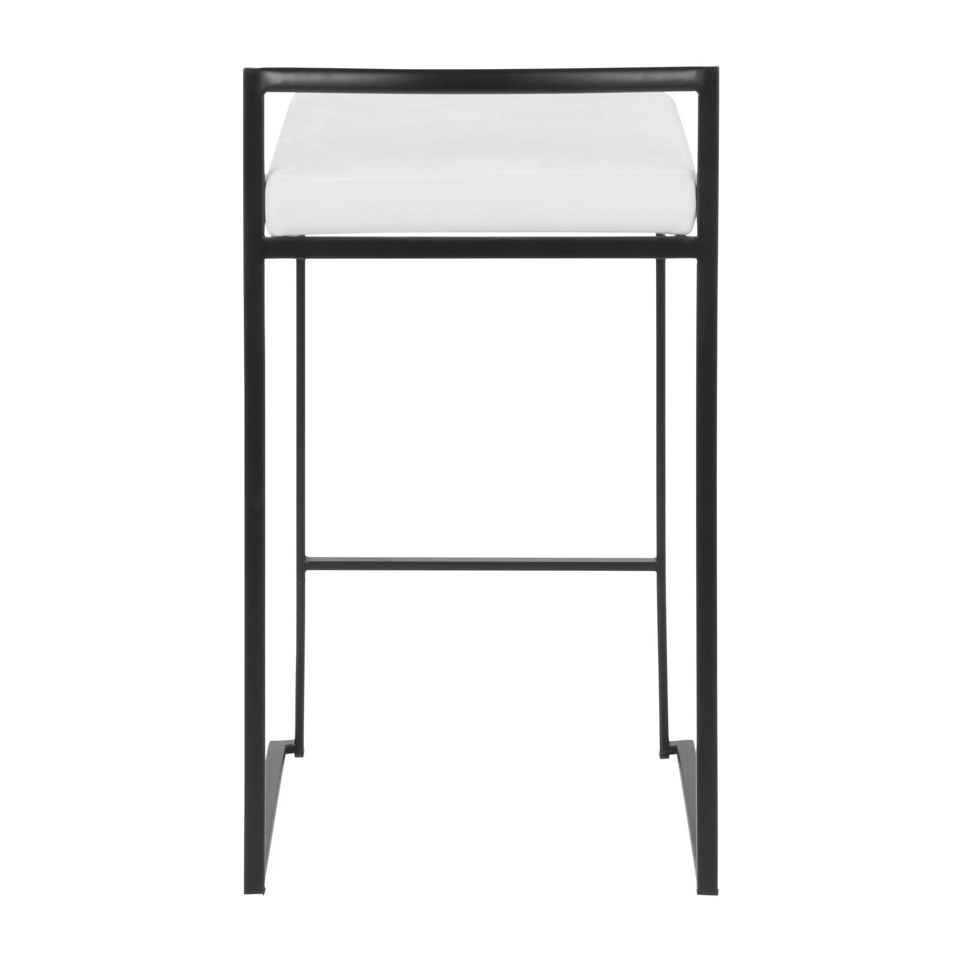 Fuji Stacker 26" Fixed-Height Counter Stool - Set of 3 By LumiSource - B26-FUJIV BKBK3 - Image 20