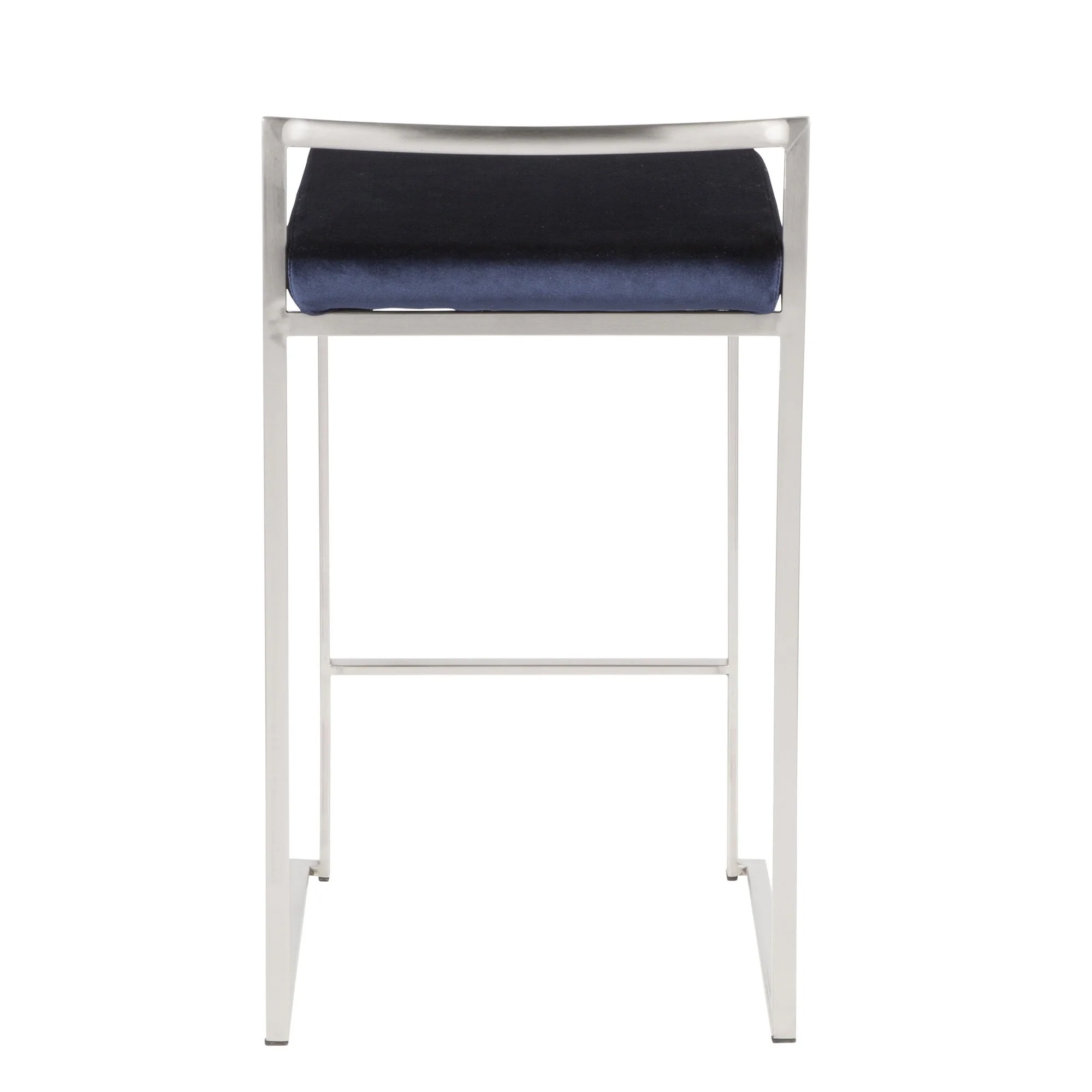 Fuji Stacker 26" Fixed-Height Counter Stool - Set of 3 By LumiSource - B26-FUJIV SSBK3 - Image 20