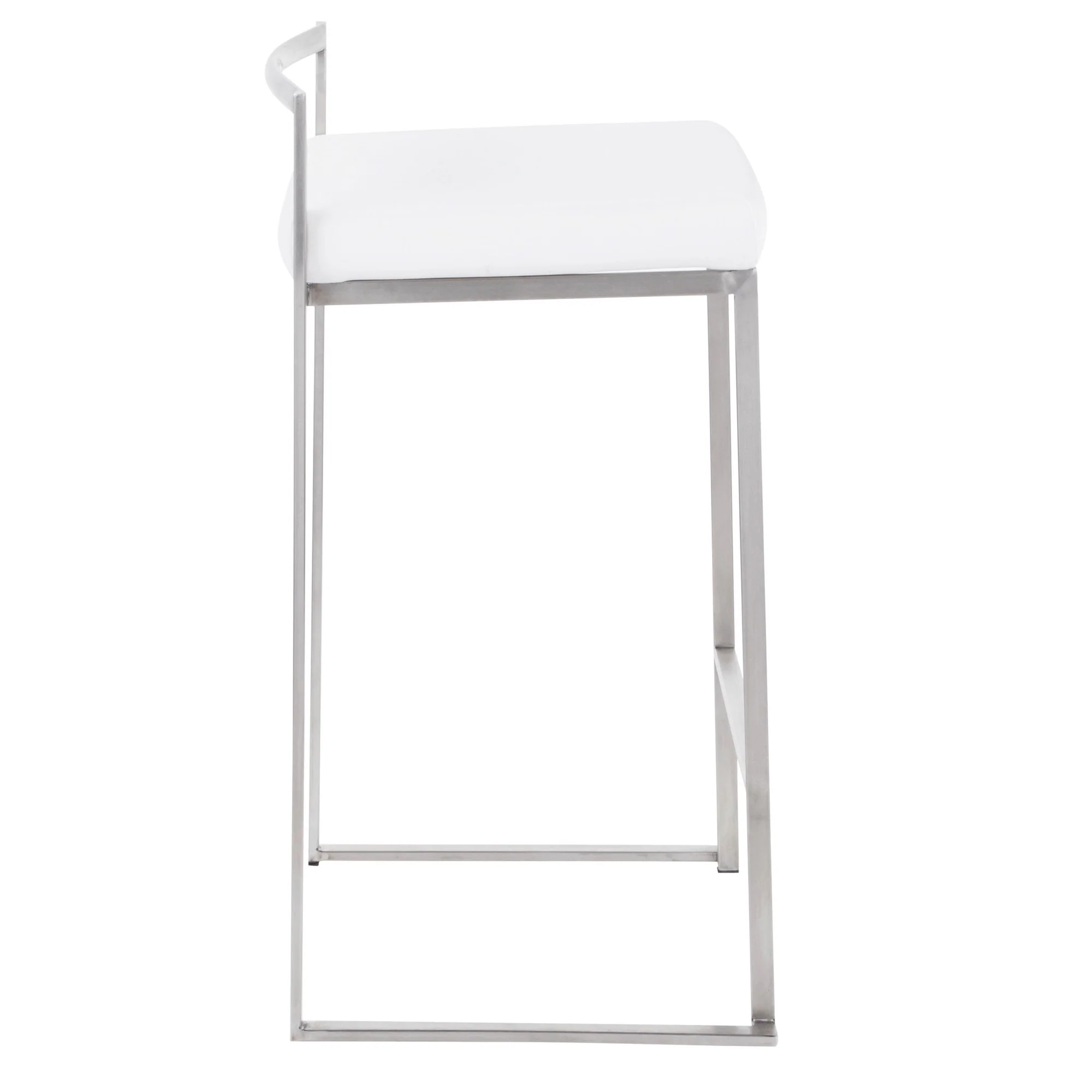 Fuji Stacker 26" Fixed-Height Counter Stool - Set of 3 By LumiSource - B26-FUJIV SSBK3 - Image 27