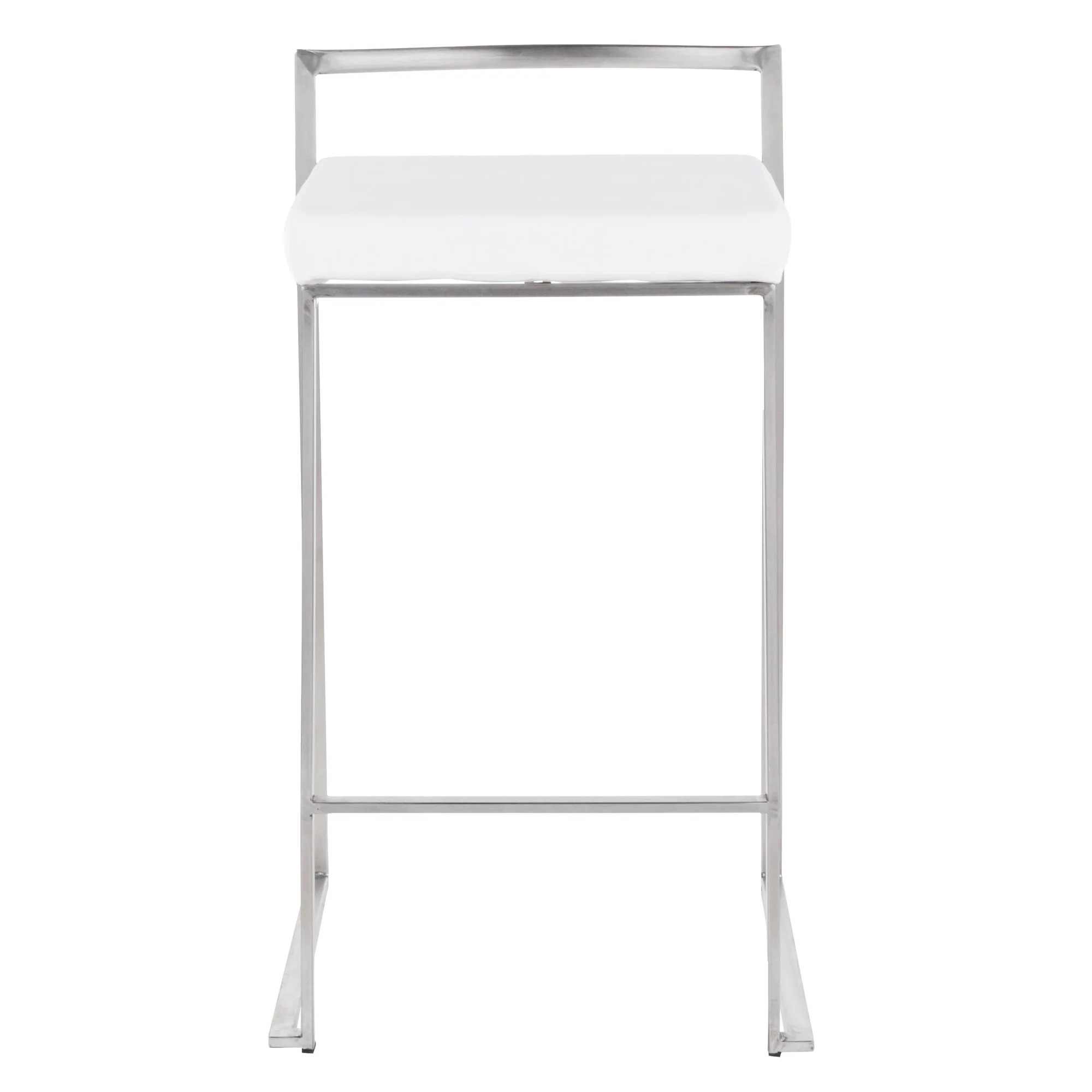 Fuji Stacker 26" Fixed-Height Counter Stool - Set of 3 By LumiSource - B26-FUJIV SSBK3 - Image 29