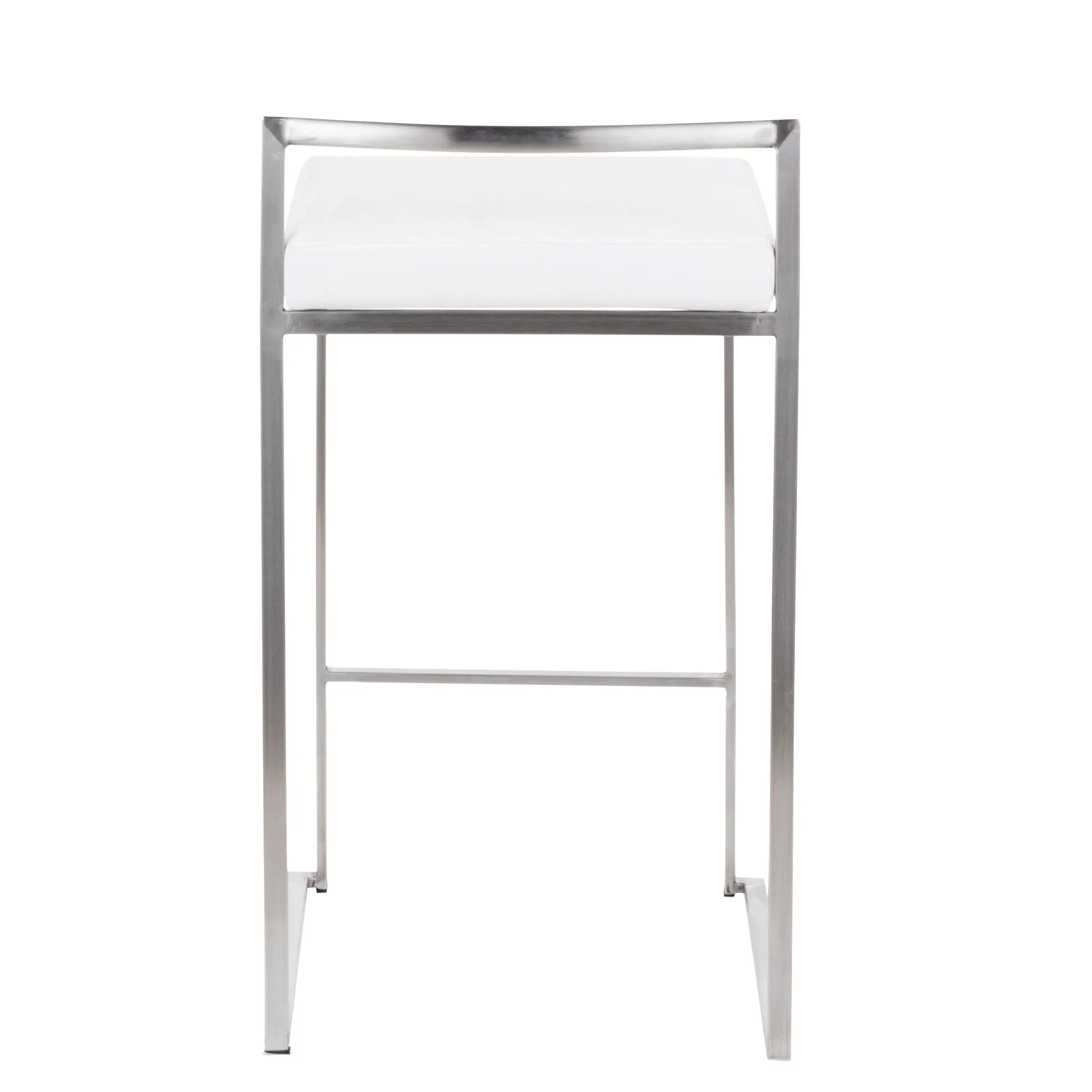 Fuji Stacker 26" Fixed-Height Counter Stool - Set of 3 By LumiSource - B26-FUJIV SSBK3 - Image 30