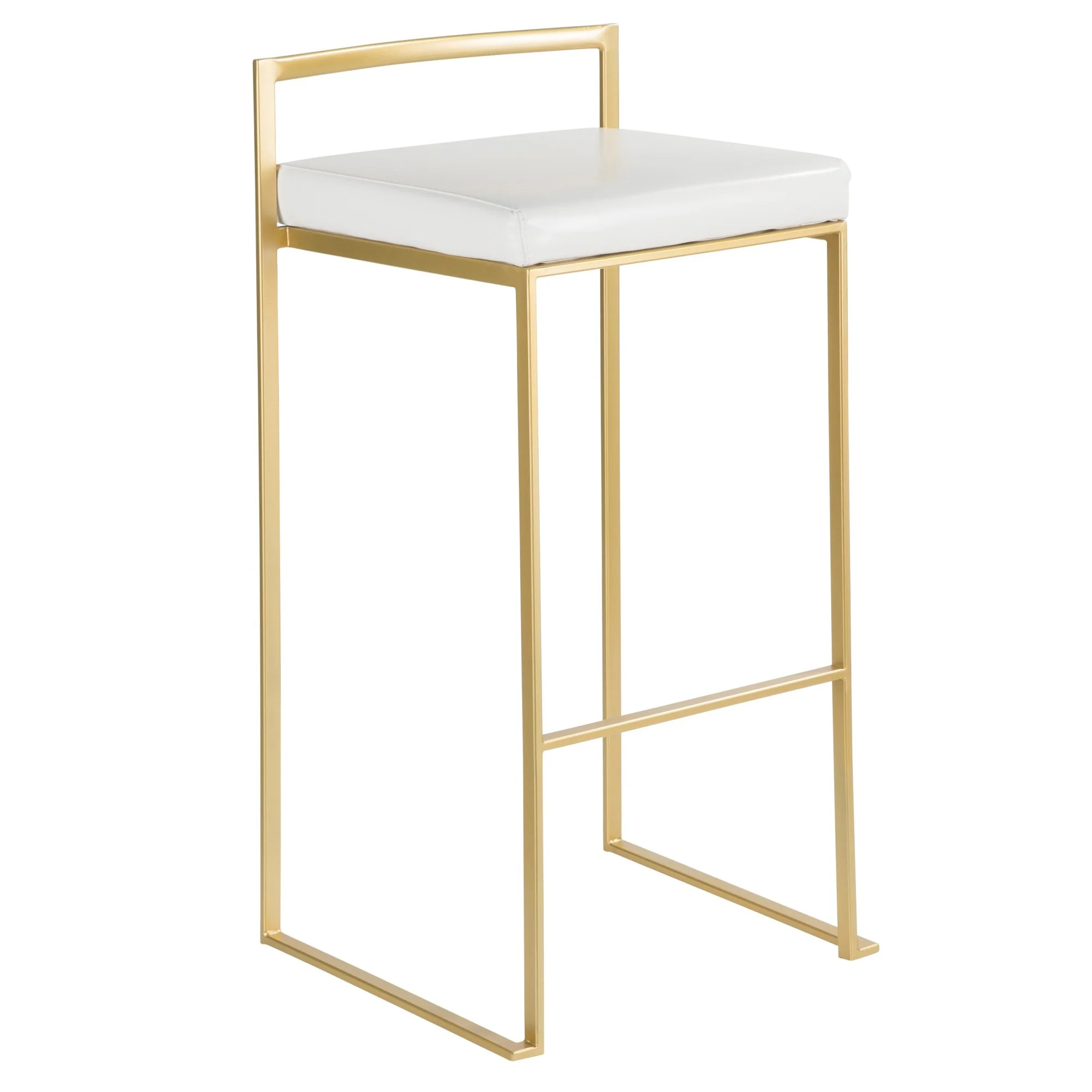 Fuji Stacker 30" Fixed-Height Barstool - Set of 3 By LumiSource - B30-FUJIPU AUBK3 - Image 13
