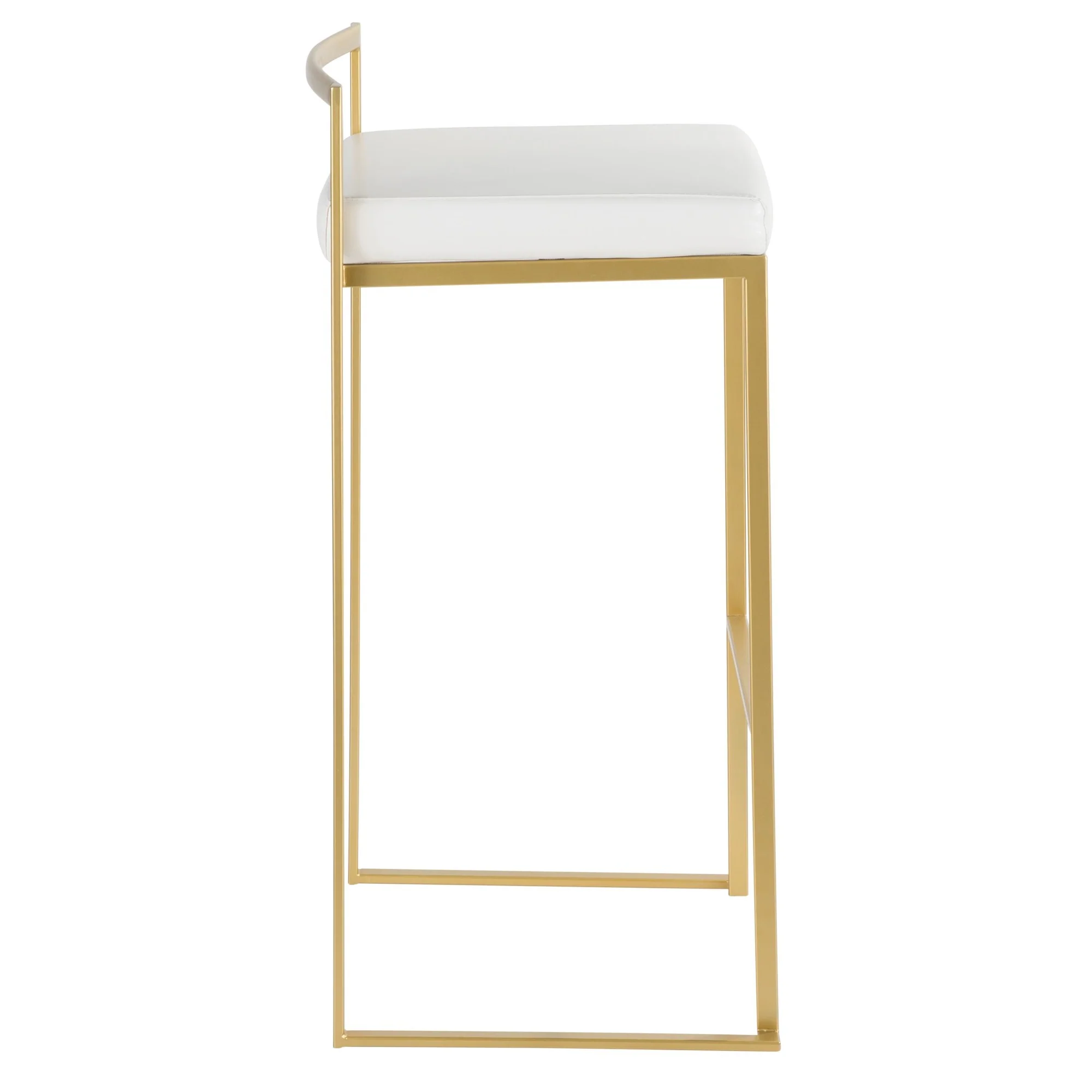 Fuji Stacker 30" Fixed-Height Barstool - Set of 3 By LumiSource - B30-FUJIPU AUBK3 - Image 14